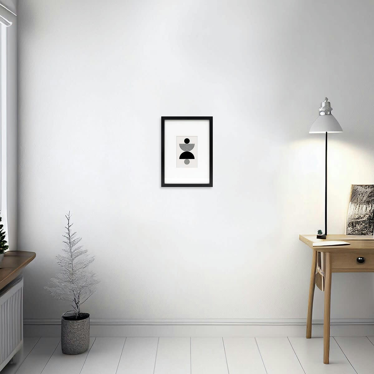 WILD - Cadre photo noir 20x30/A4 cm avec passe-partout résine recyclée