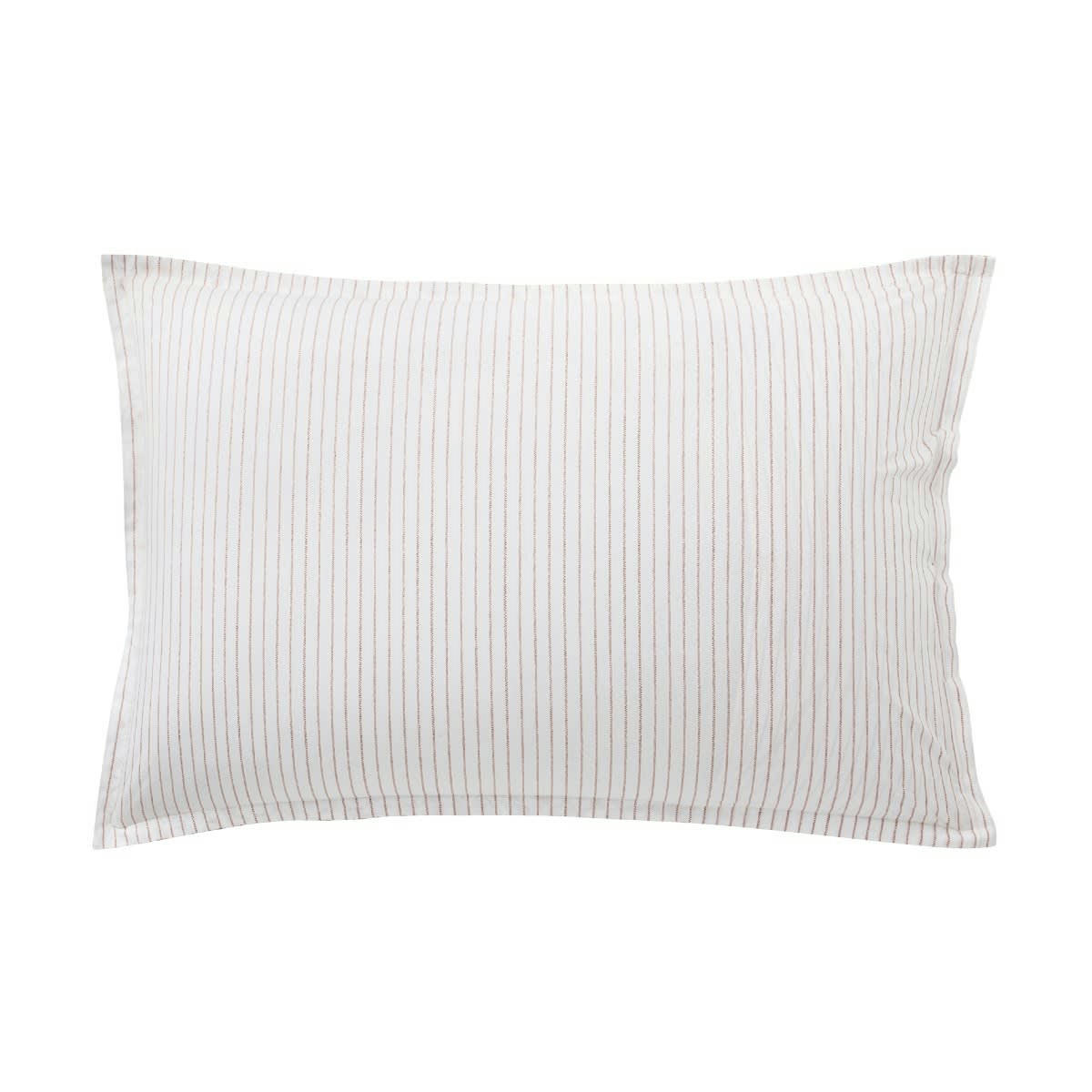 HONORÉ - Taie d'oreiller en coton orange 50x75