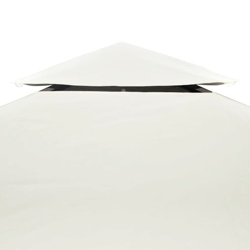NNEVL Water-proof Gazebo Cover Canopy 310 g / m&sup2;Cream White 3 x 4 m
