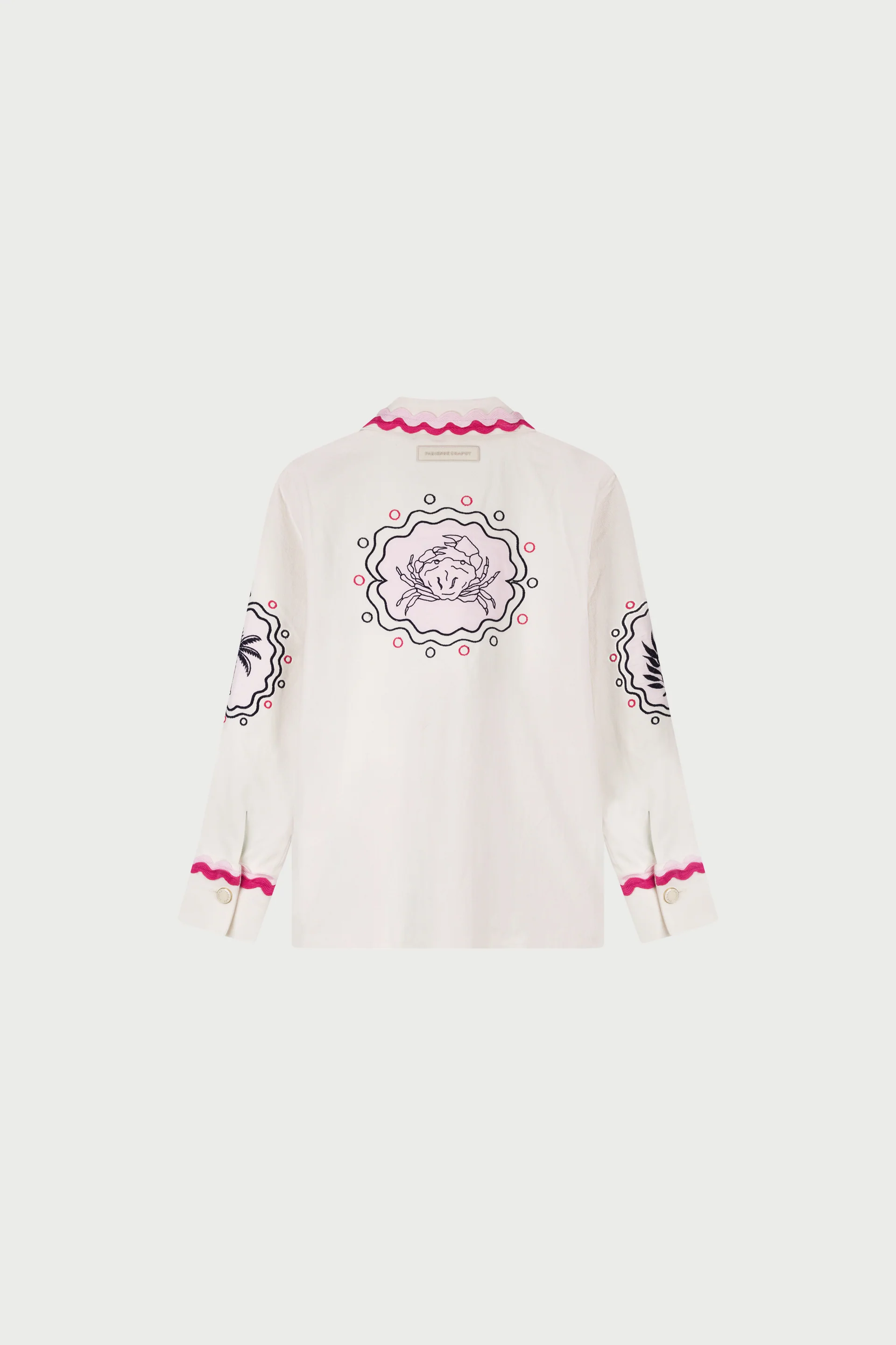 Melodie Embro Jacket | Cosy White