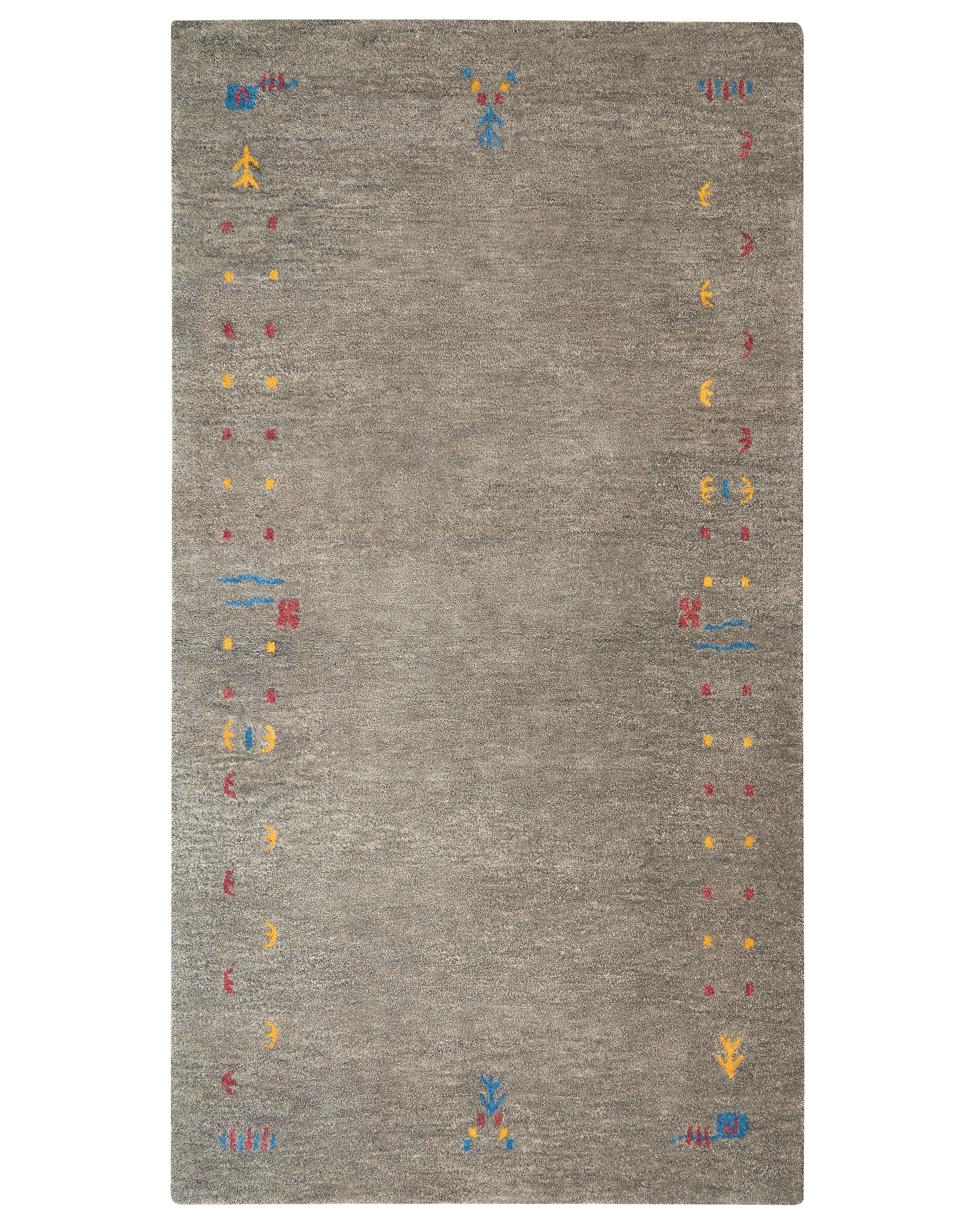 Rug SEYMEN Grey 140 x 200 cm Wool Gabbeh
