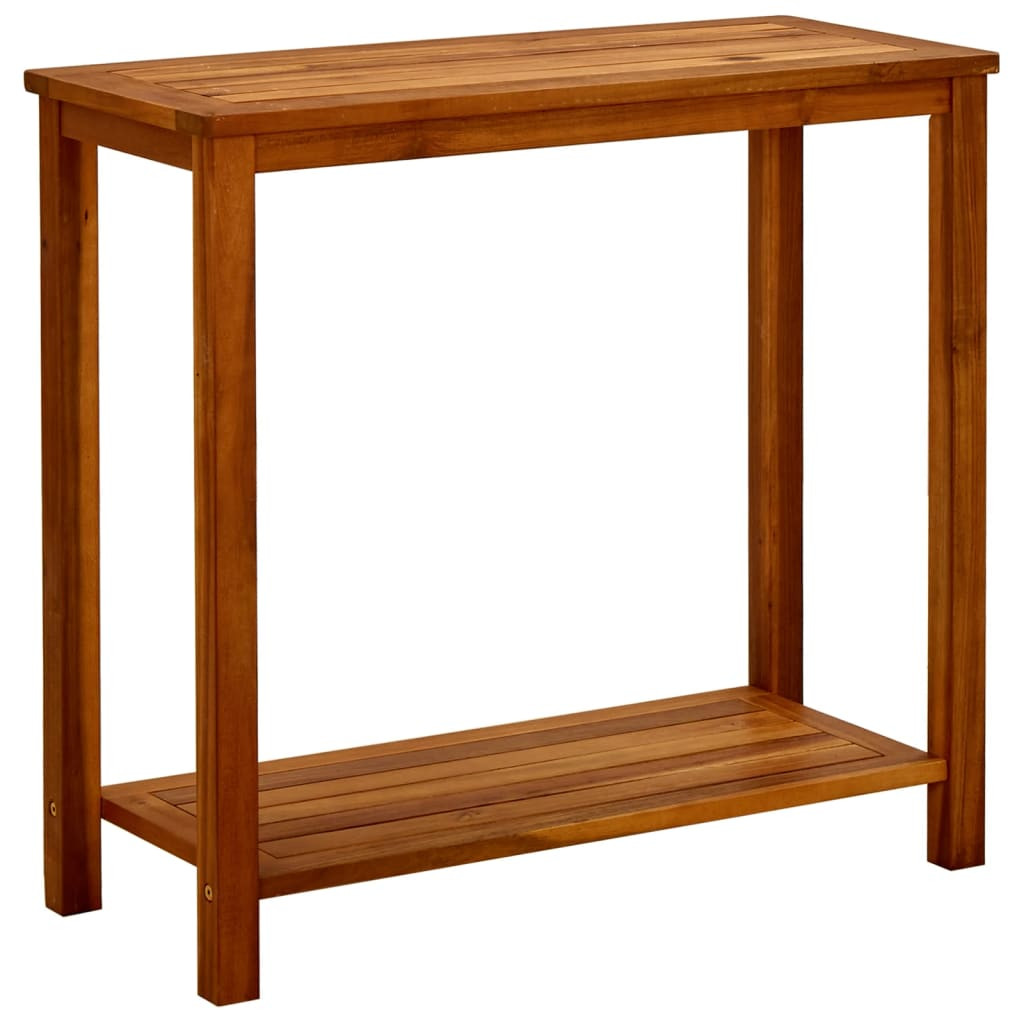 Ogrodowy stolik konsolowy Brąz 80 x 35 x 75 cm Drewno akacjowe vidaXL