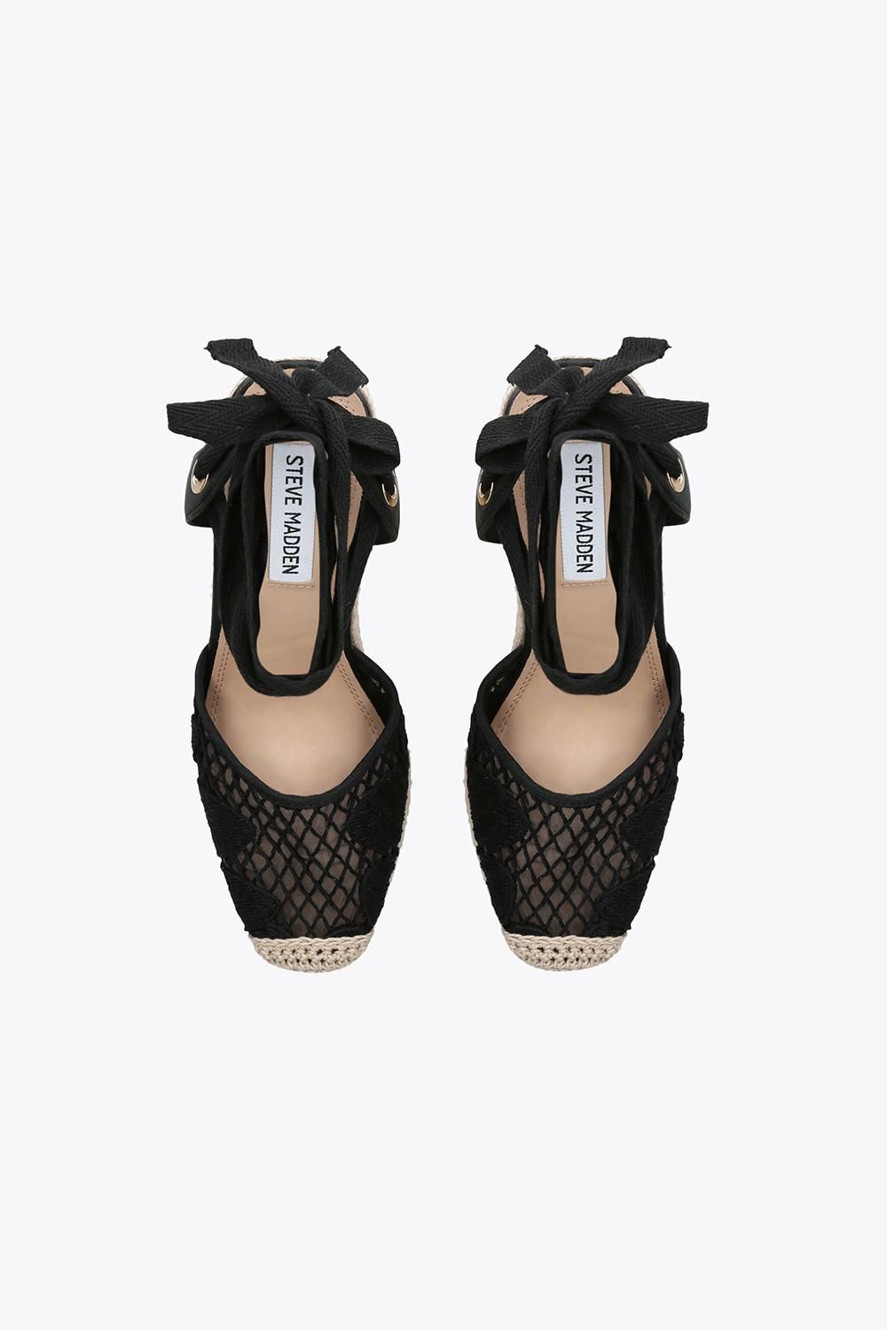 STEVE MADDEN Osborn Black' Fabric Sandals