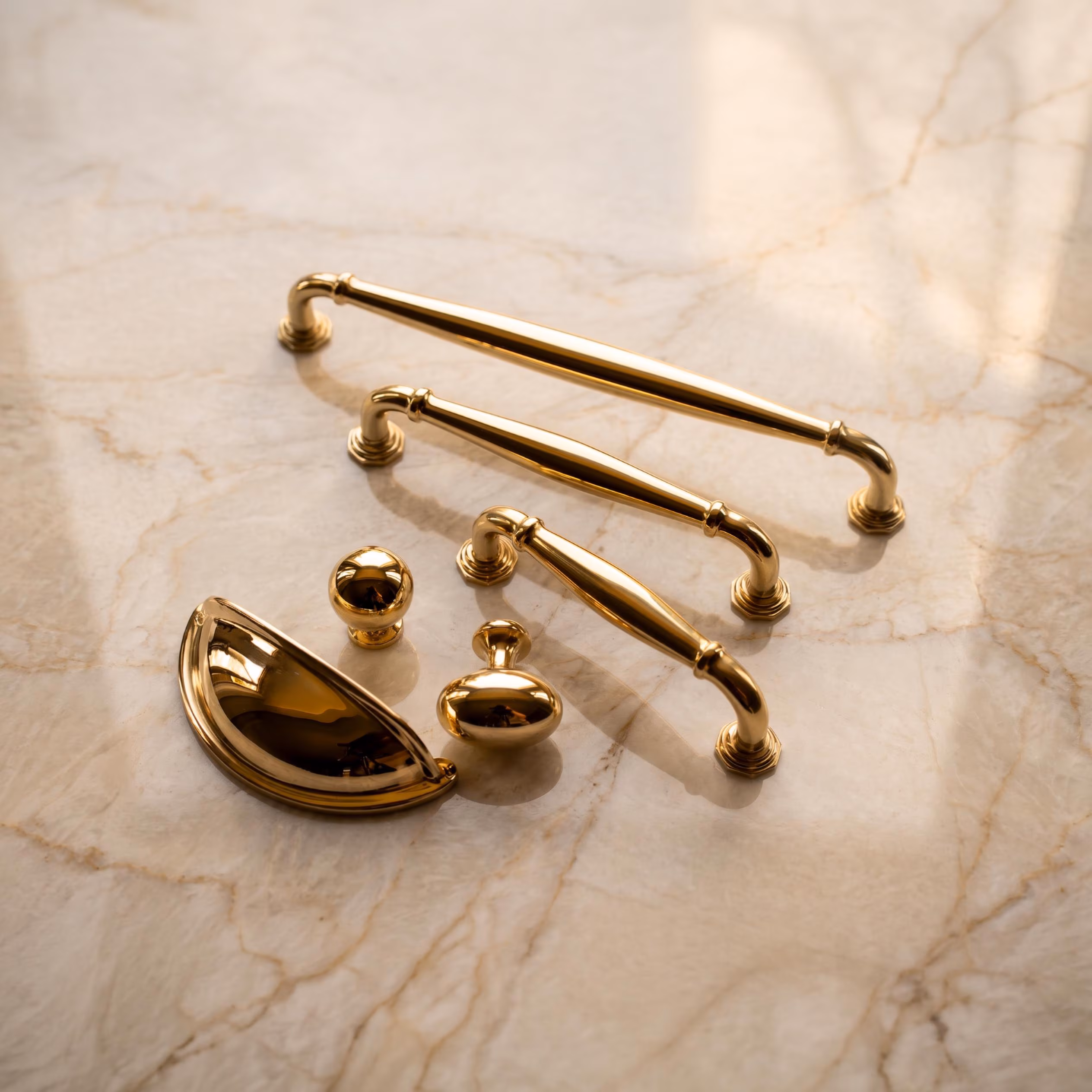 Unlacquered Brass Pulls and Knobs | Oxfordshire Pull | Hand Finished Solid Brass