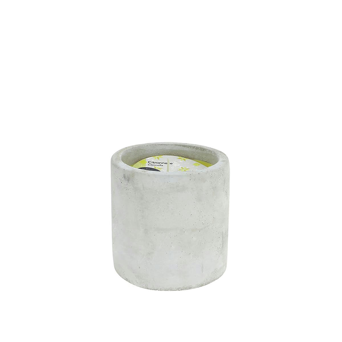 - Bougie extérieur pot béton 20h Citronnelle