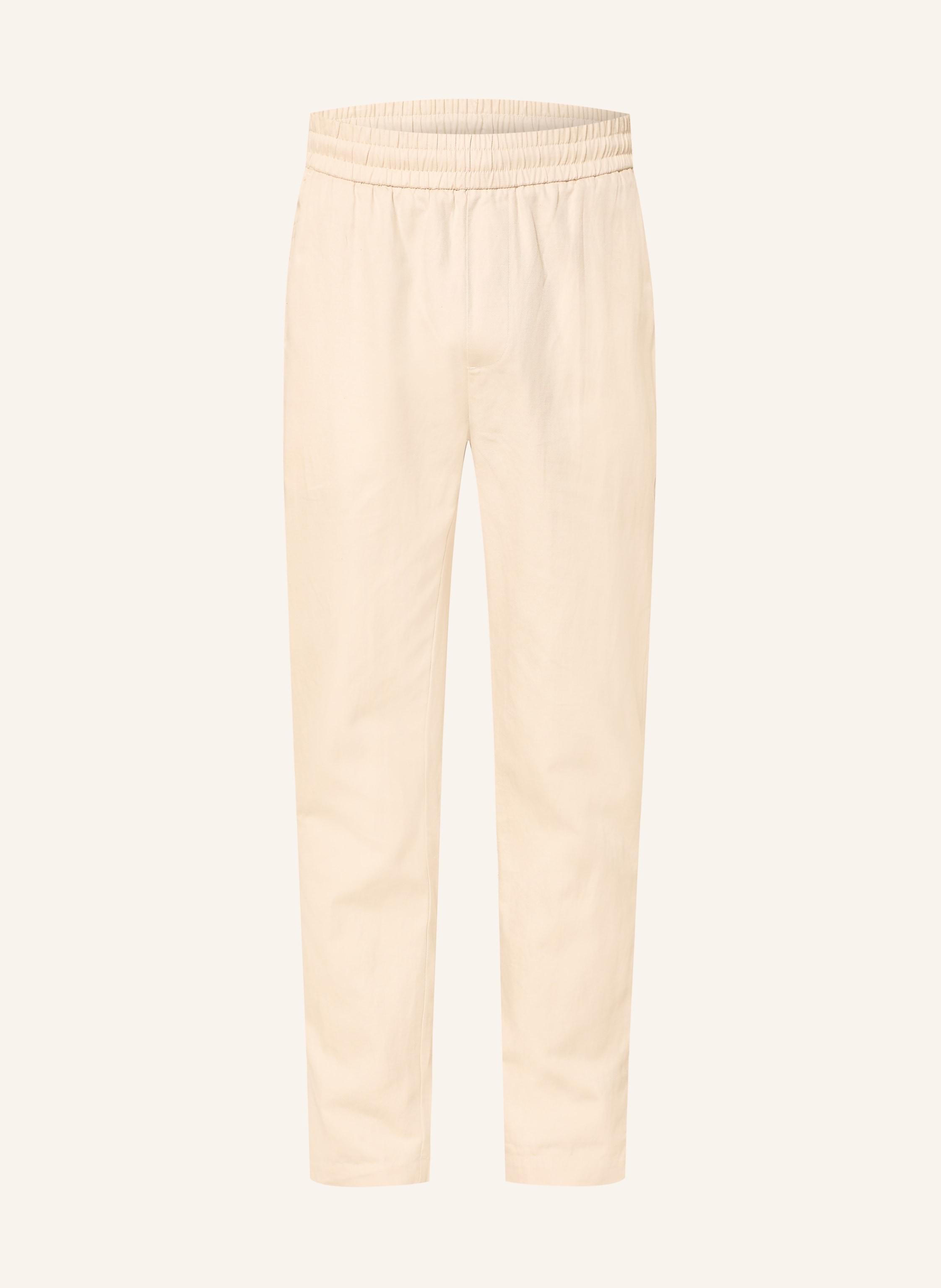 NOWADAYS Hose im Jogging-Stil Regular Fit mit Leinen