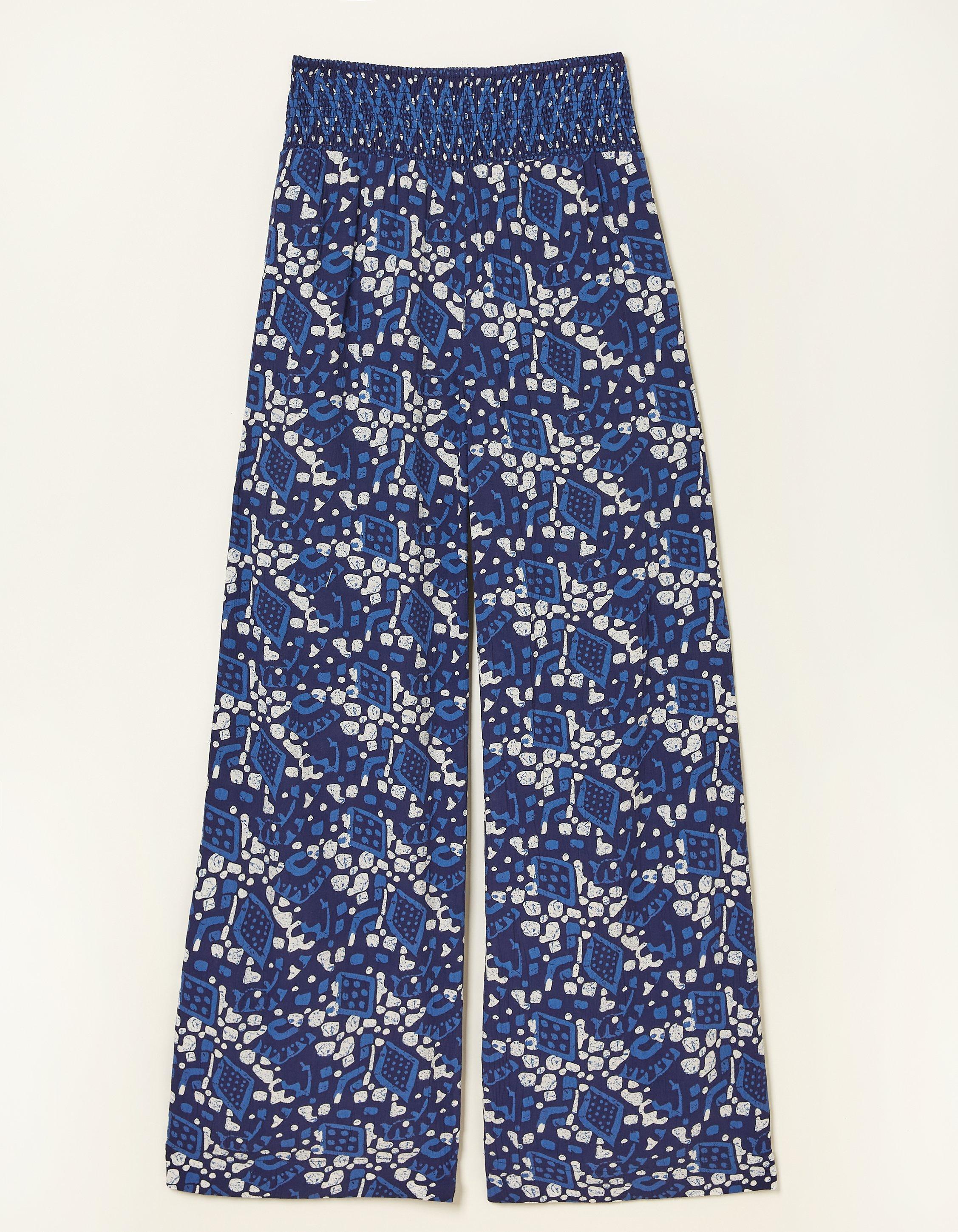 Shirred Geo Batik Palazzo