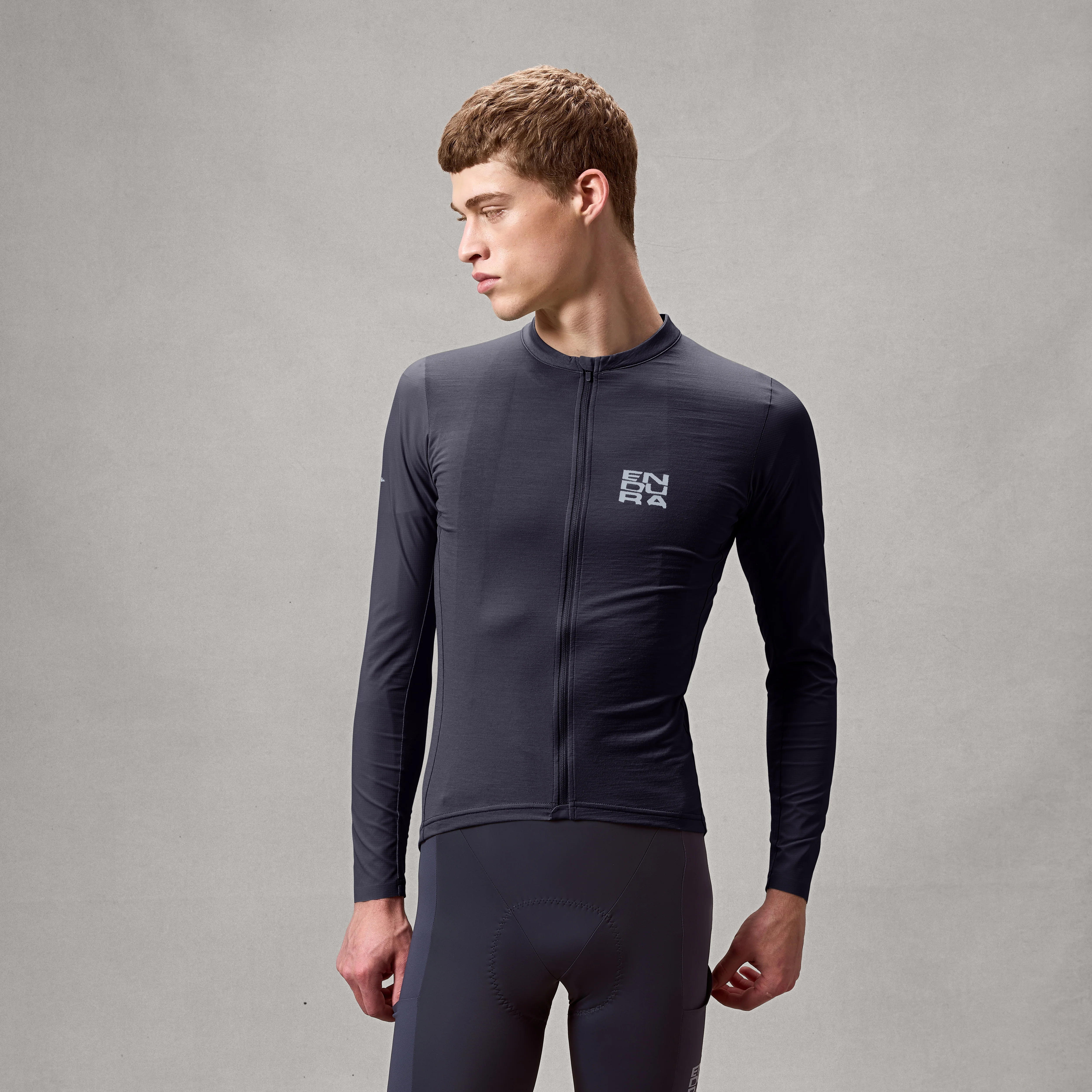 Men's AllTrack Ride L/S Jersey - Carbon Grey