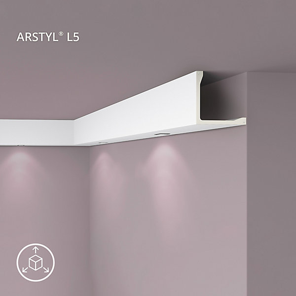 Moulure couvrante NMC ARSTYL L5 Moulure décorative Corniche Moulure décorative
