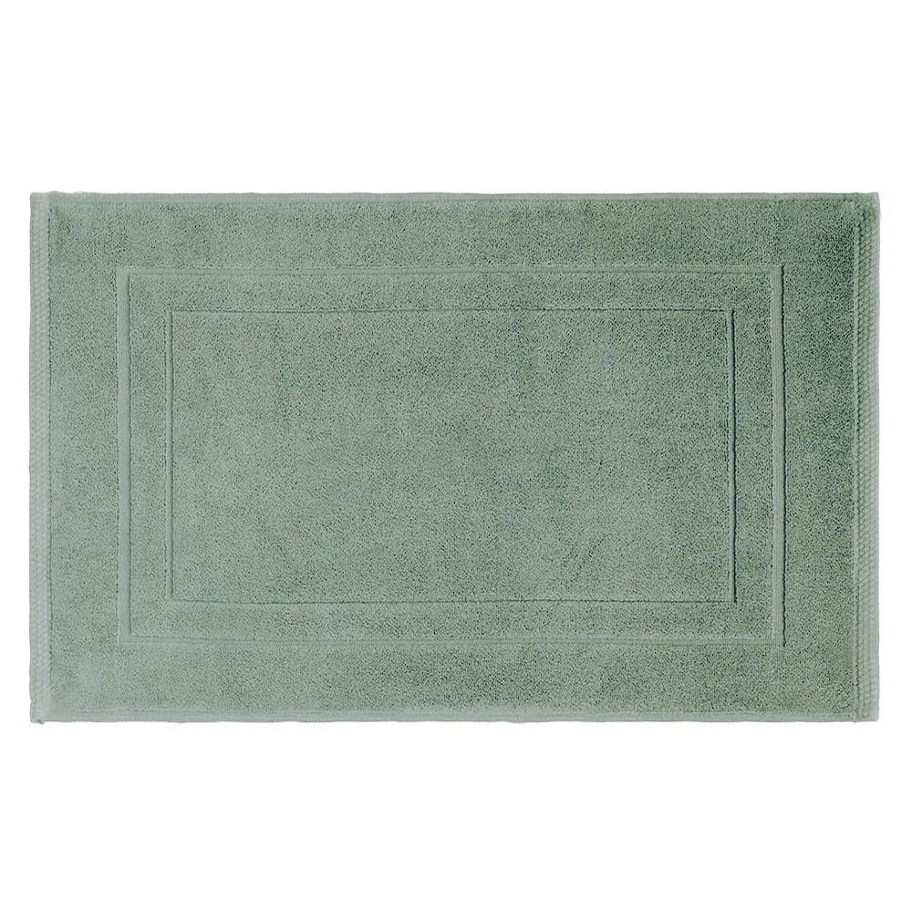 - Tapis de bain  pur coton vert 50x80