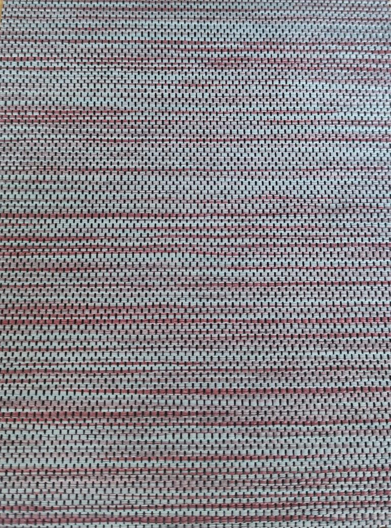 Catchii behang weave gray lines with Bordeaux