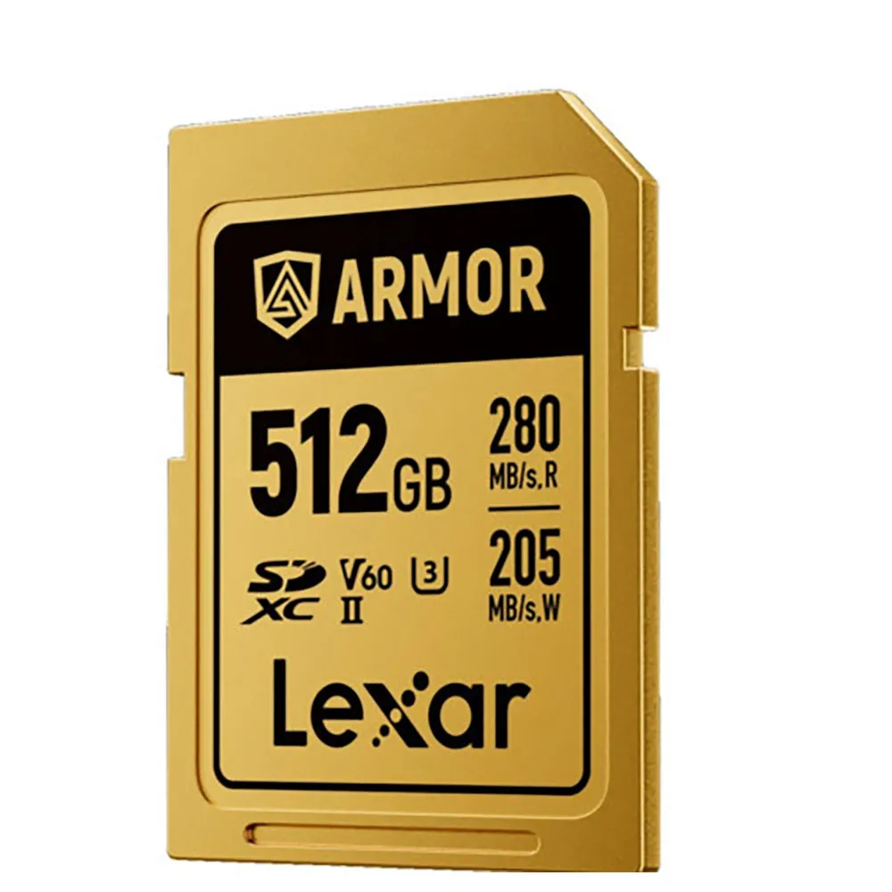 Lexar Armor Gold UHS-II V60 U3 512GB sd card