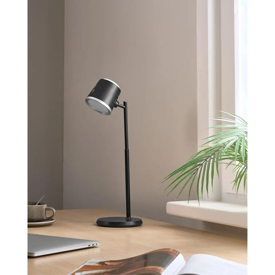 LIBRA - Bureaulamp LED - Zwart - Synthetisch materiaal