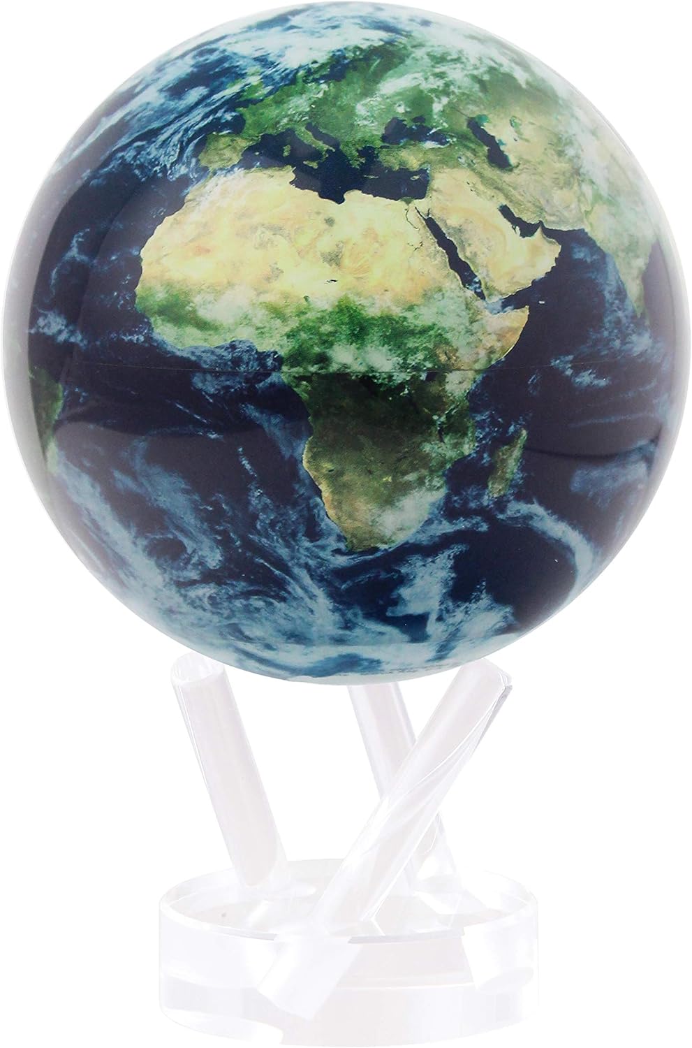 MOVA 4.5 Self-Rotating Globe Earth with Clouds, Light Powered