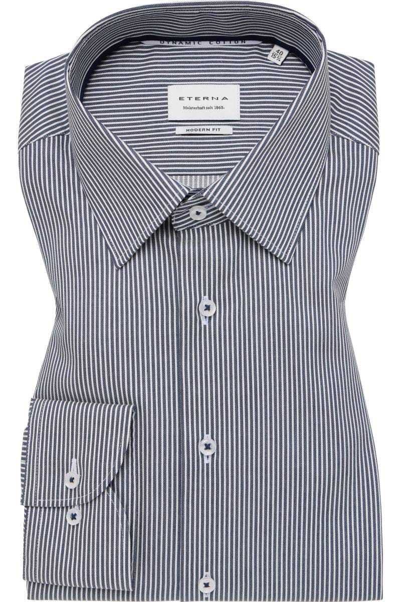 ETERNA Modern Fit Hemd marine, Gestreift