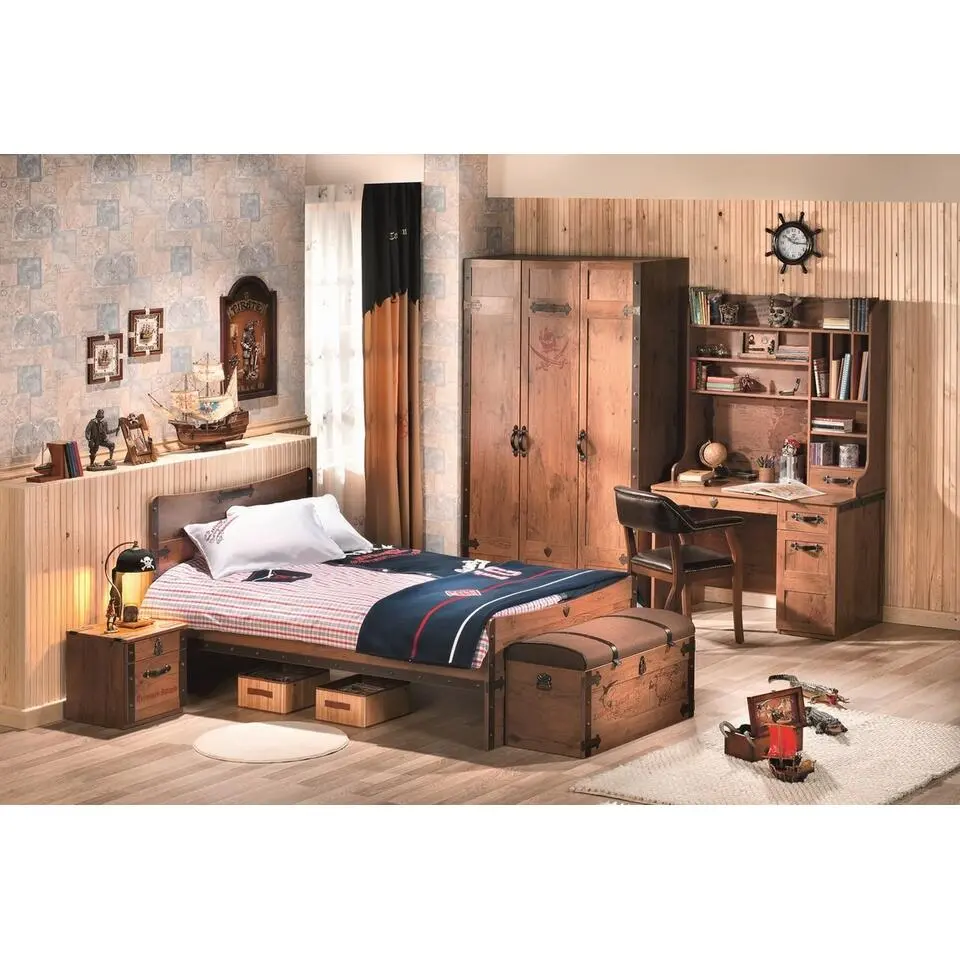 Cilek Black Pirate 3-deurs kledingkast piraten