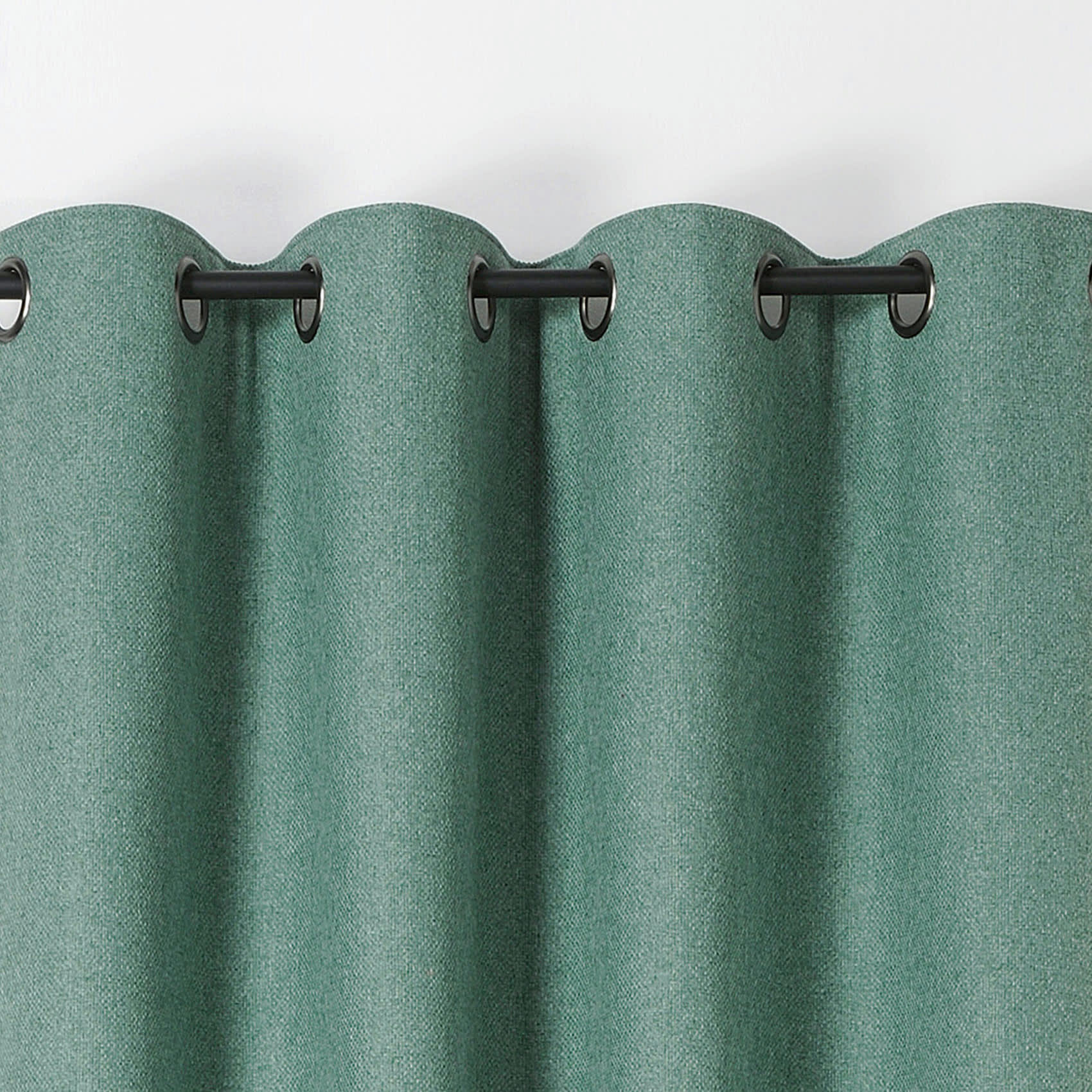 - Rideau obscurcissant et isolant boreal polyester vert d'eau 140x260 cm