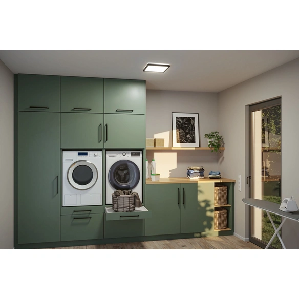 Panel »Atria Shine«, 18 W, 30x30 cm, Tunable White, IP44, schwarz