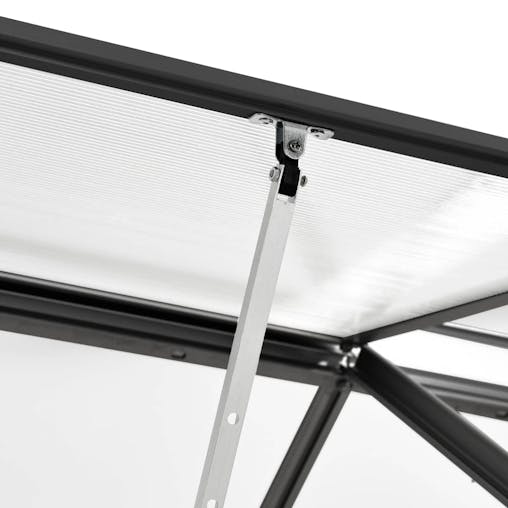 NNEVL Greenhouse with Base Frame Anthracite Aluminium 5.89 m&sup2;