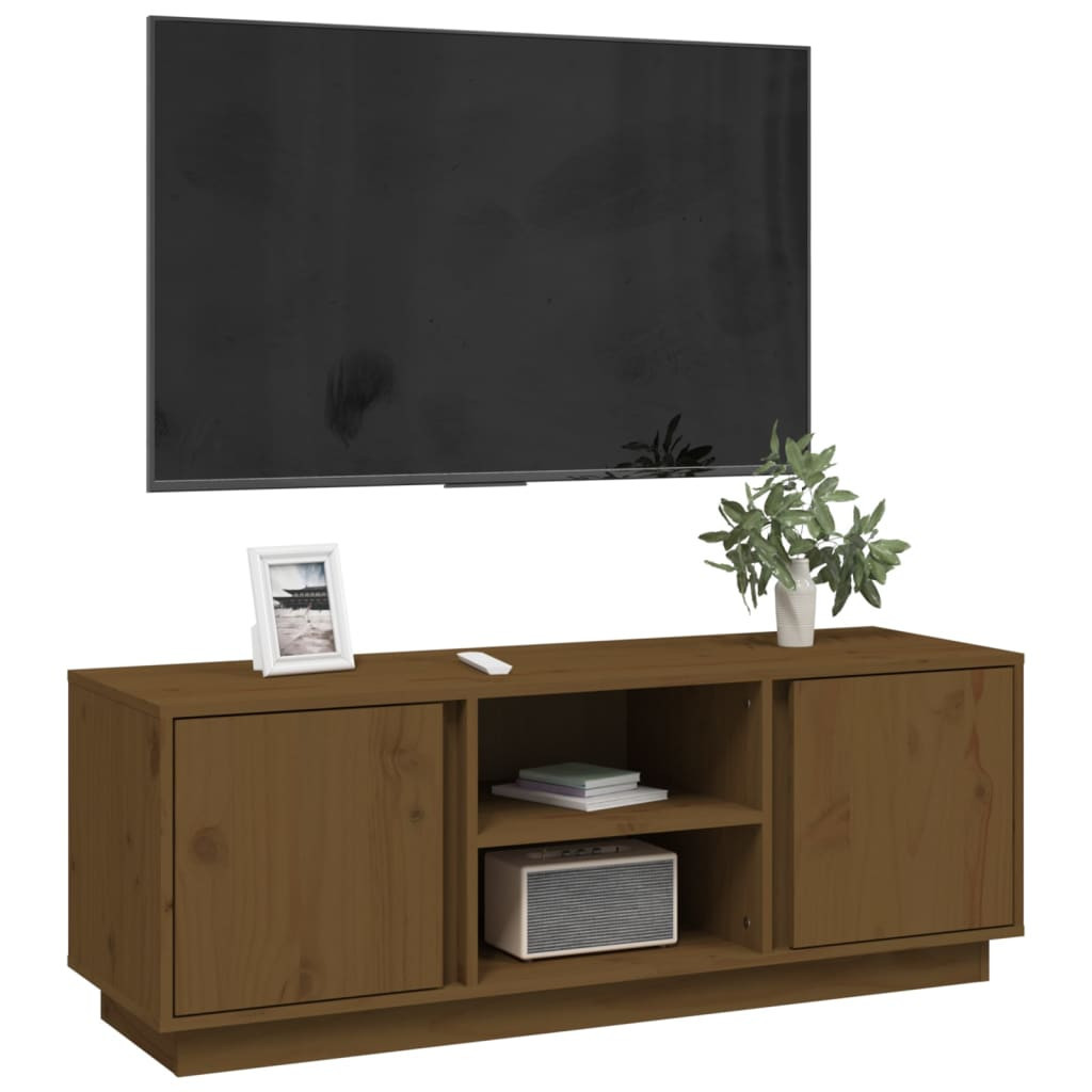 Szafka pod Telewizor Rtv Brąz Mat Drzwiczki Nowoczesny 110x35x40,5cm