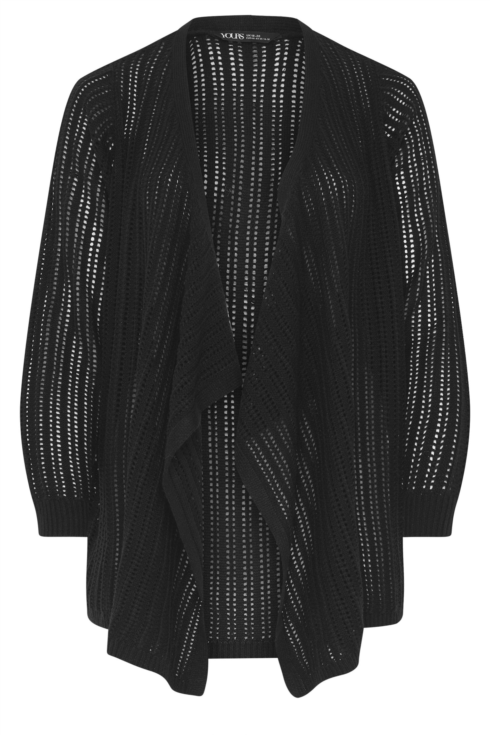 Yours Crochet Longline Waterfall Cardigan