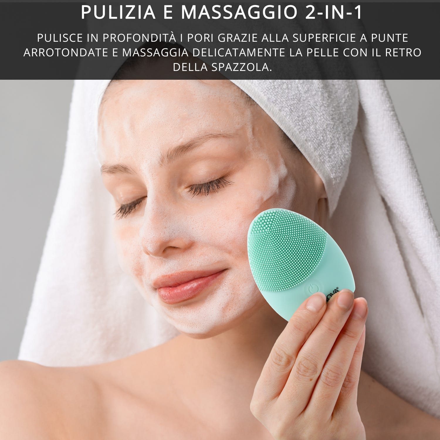 Spazzola pulizia viso sonica ricaricabile