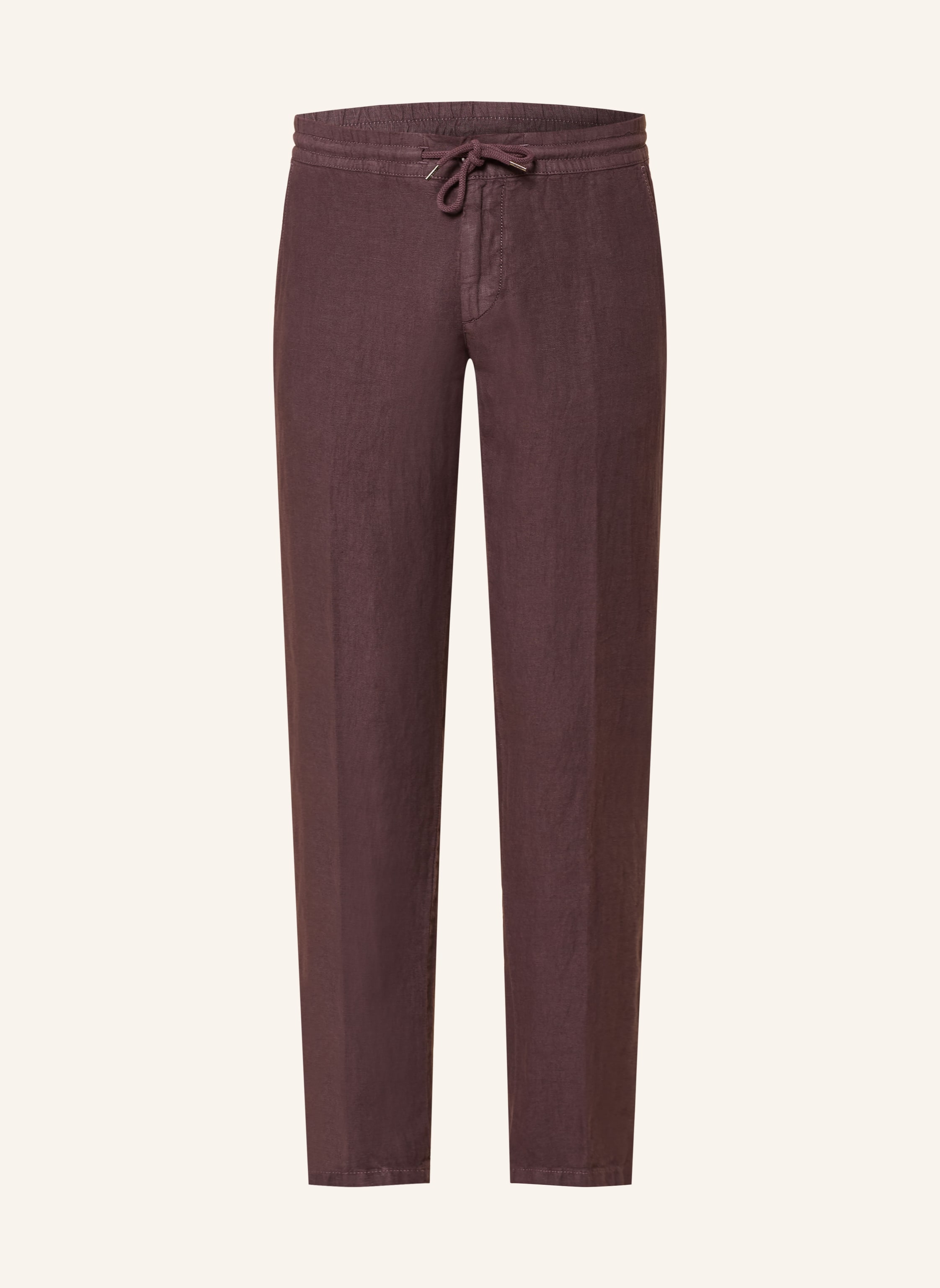 ALBERTO Leinenhose HOUSE im Jogging-Stil Tapered Fit
