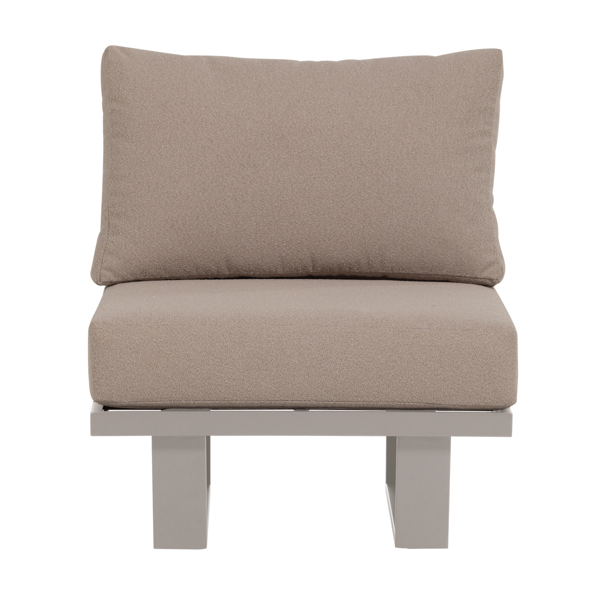 WOOOD loungestoel tuin Bear - Aluminium - Zand - 91x74x44