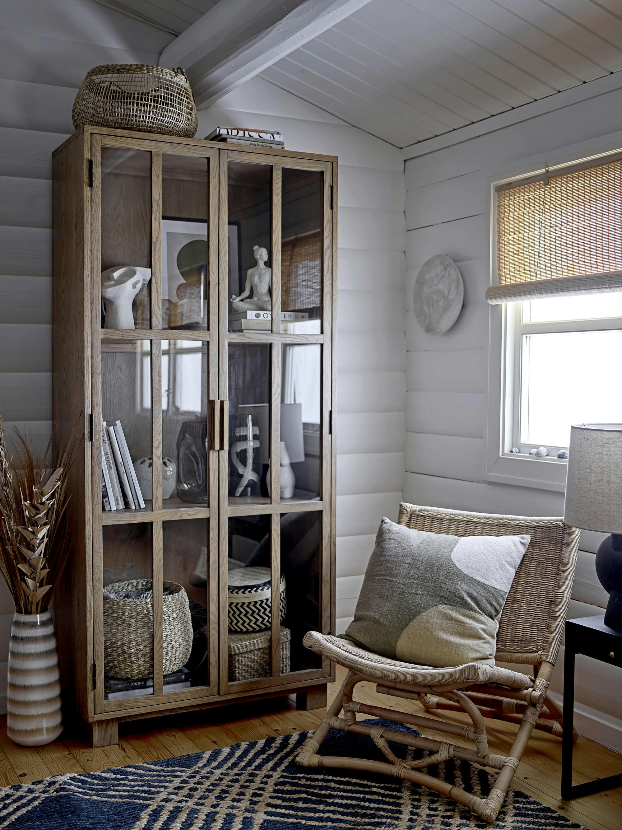 KUNI - Coussin en coton vert 45x45 cm