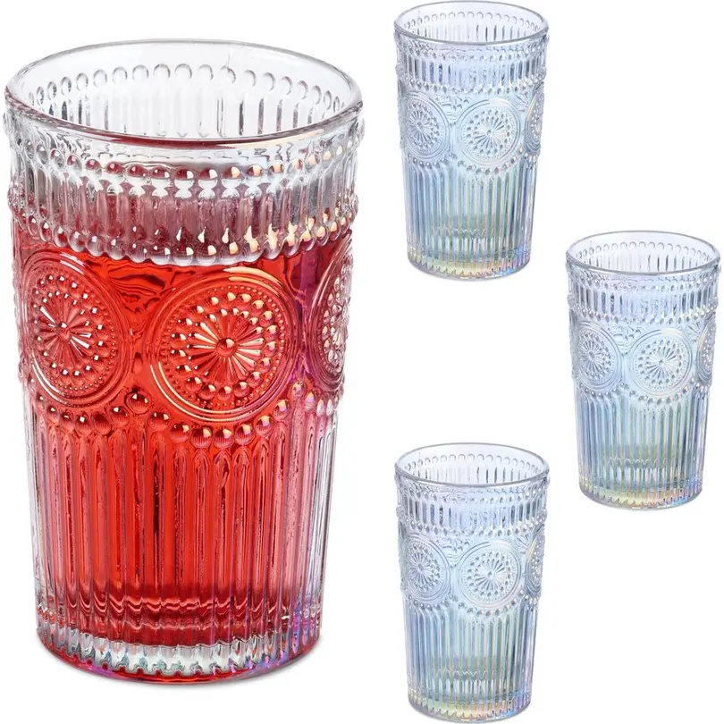 Longdrinkglas 4er-Set Vintage