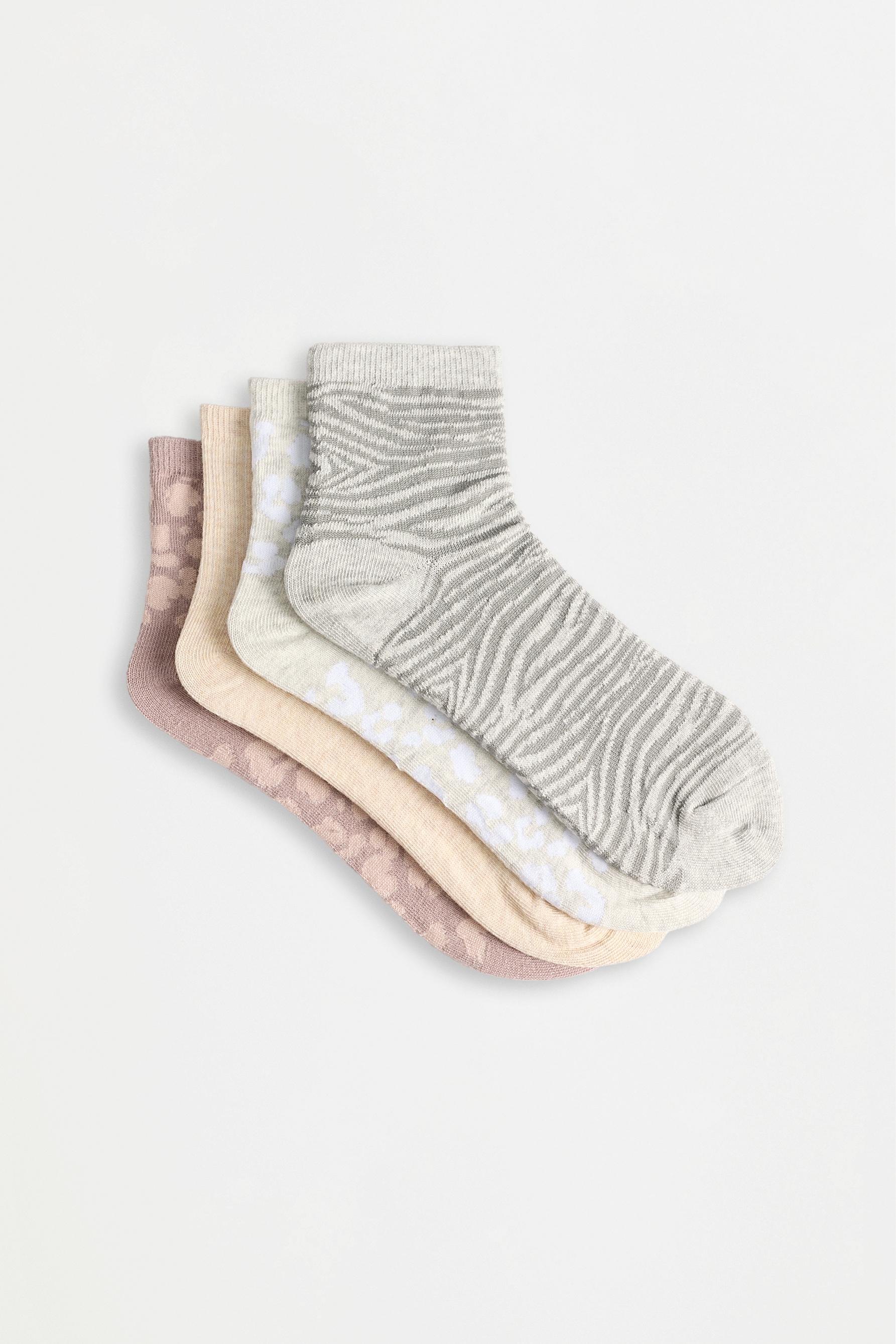 Calcetines cortos estampados (Pack 4)