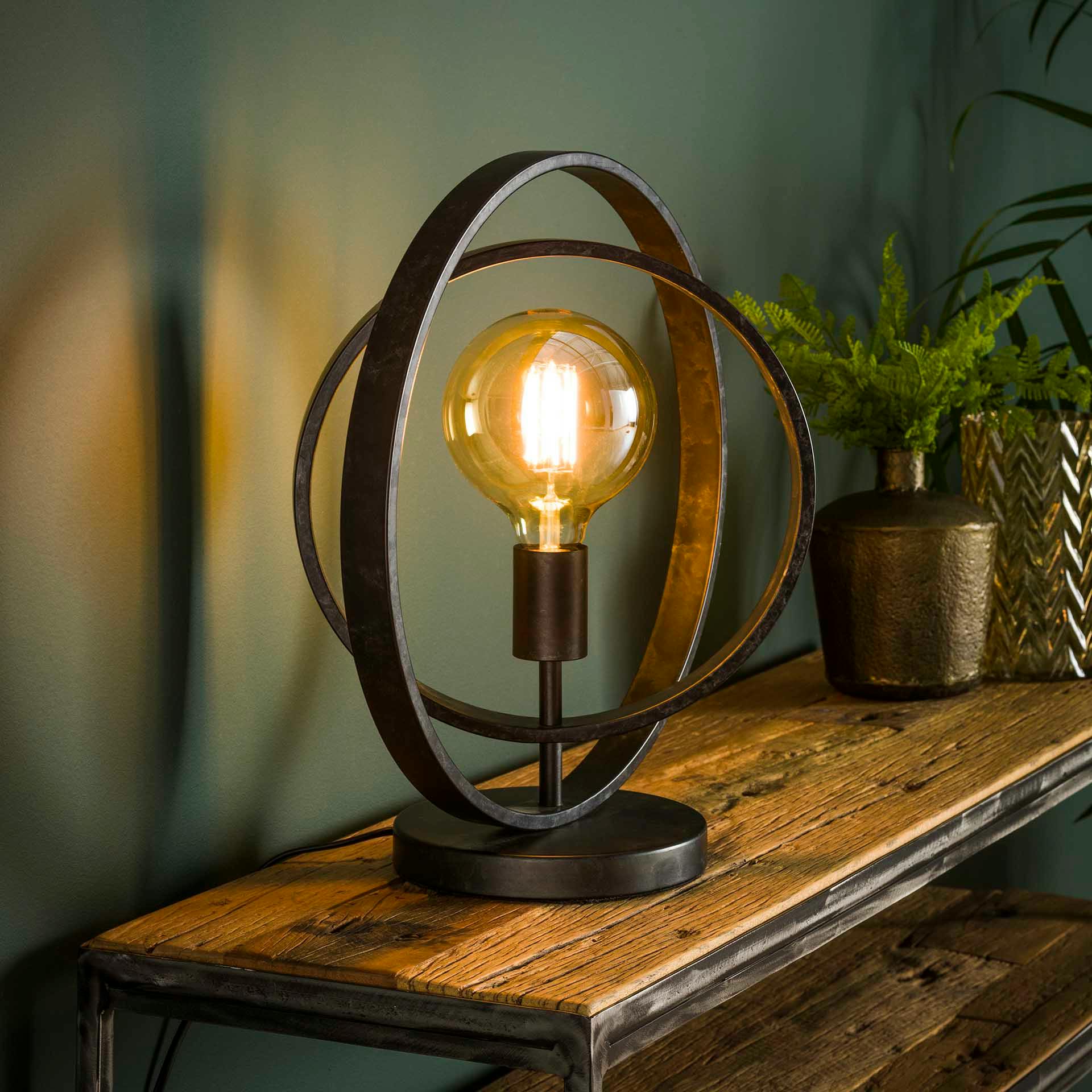 Lampe industrielle anneaux croisés TRIBECA