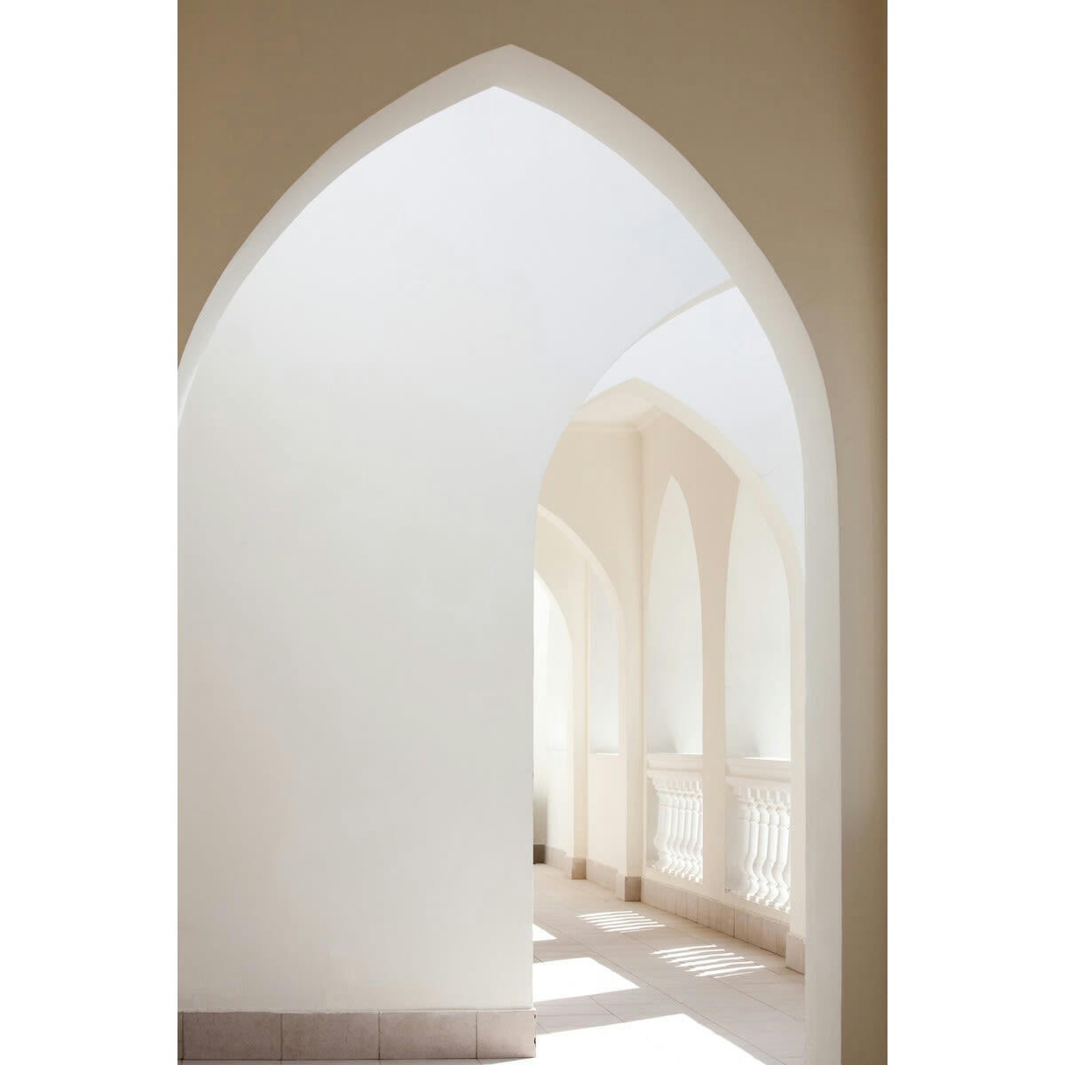 ARCHITECTURE - Tableau sur verre synthétique les arches 80x120 cm