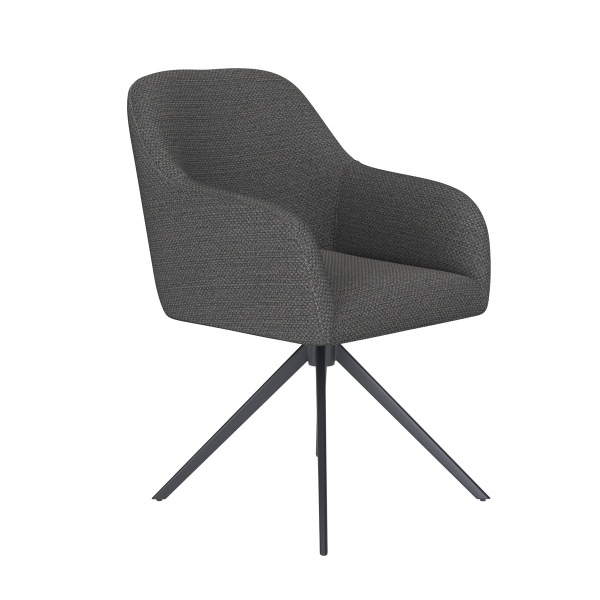 Housecraft Living Otis Eetkamerstoel Draaibaar Metaal Grijs