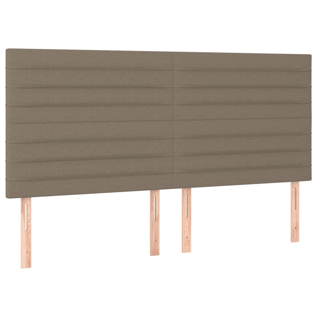 Wezgłowie Taupe 180 cm Tkanina Wysoki vidaXL