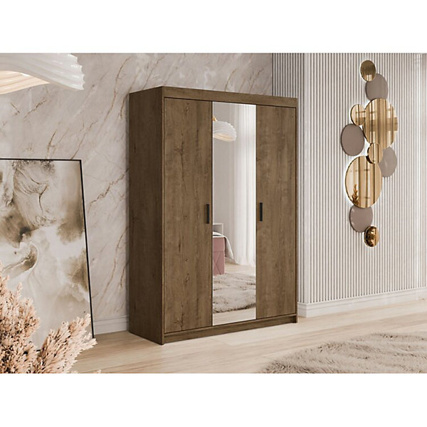 Armoire Novduni 102, Nombre d'étagères: 5, 191x133x53cm