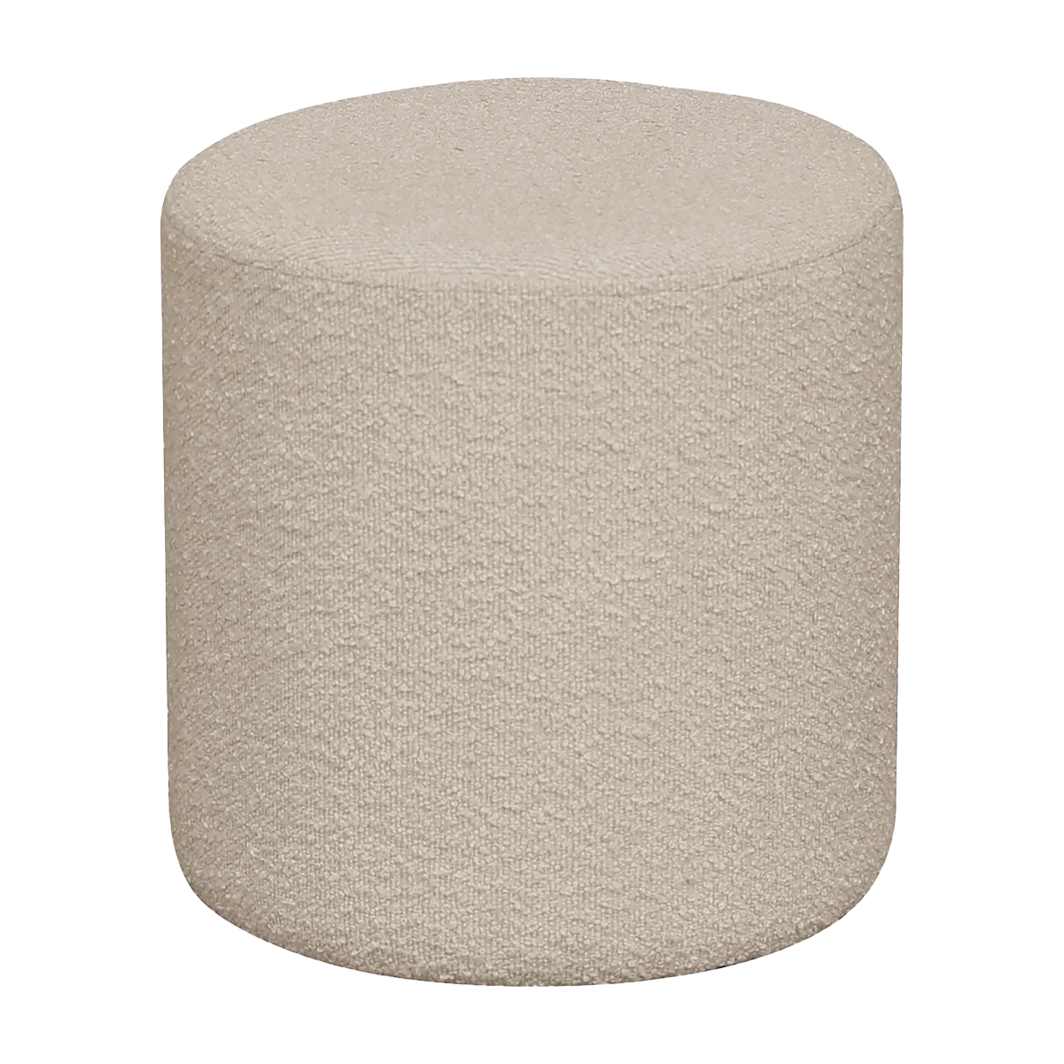 Artichok Jip Ronde Poef Bouclé Stof Ø 34 x 36 cm - Beige