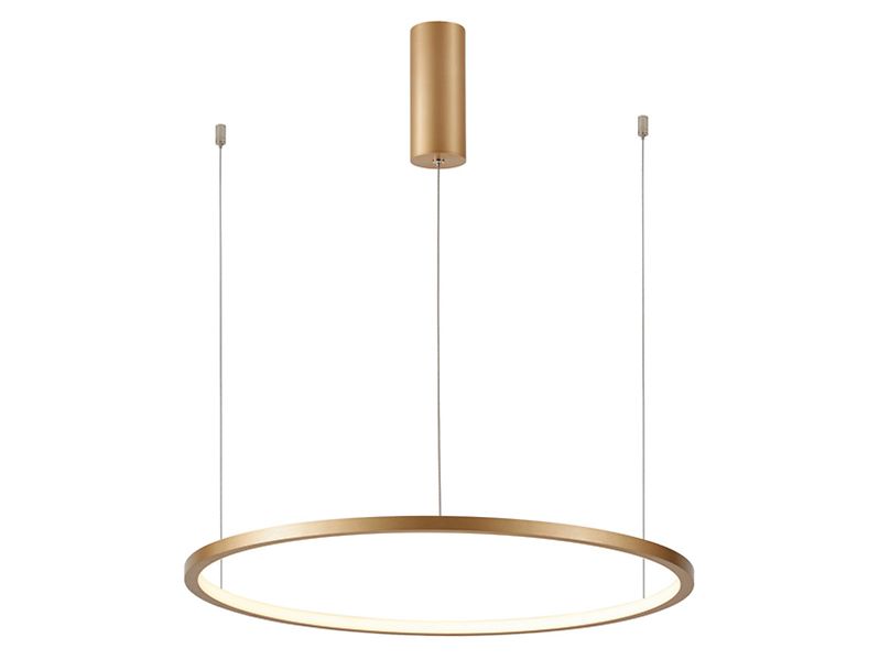 Lampa wisząca Vinola LED ze zmienną barwą światła złota