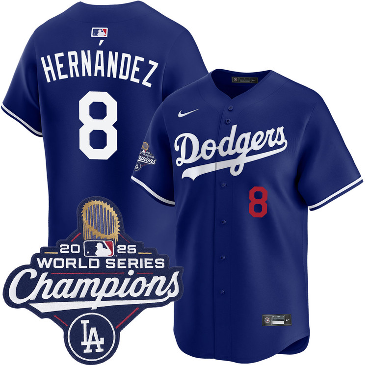 Enrique Hernández Los Angeles Dodgers Nike 2025 World Series Champions Limited Jersey - Royal