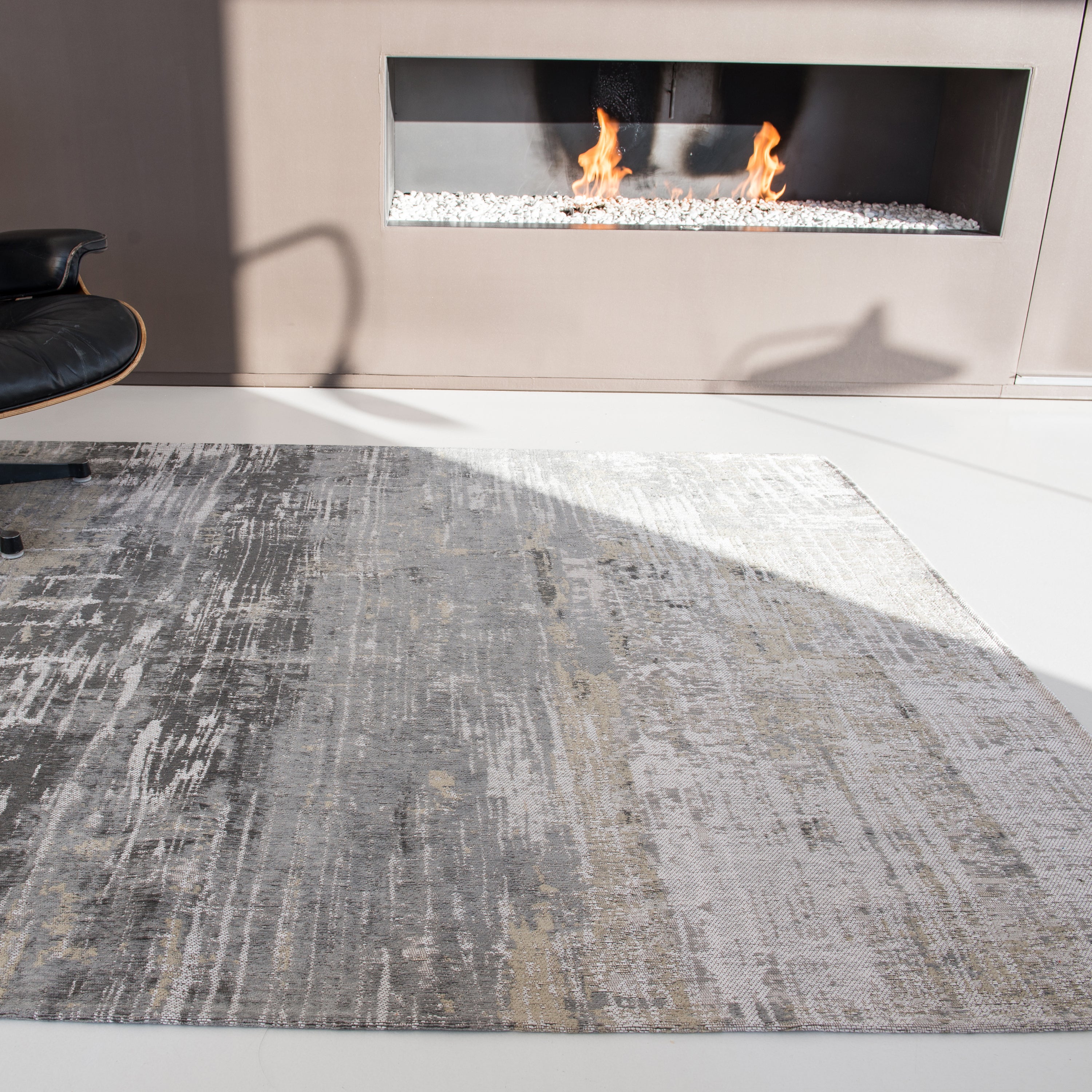 Louis De Poortere Streaks Vloerkleed 140 x 200 cm - Coney Grey