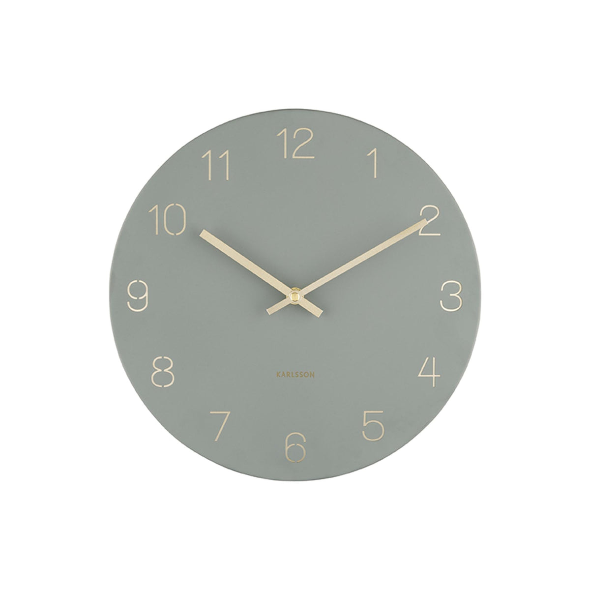 Karlsson wandklok Charm - groen - Ø30cm