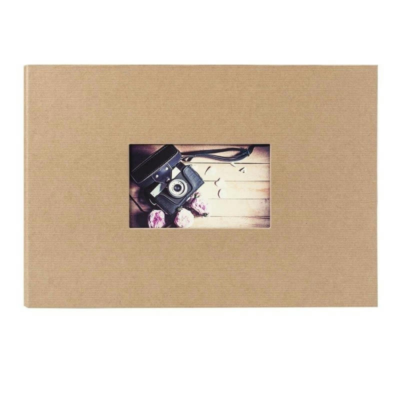 STUDIO - Album photo traditionnel kraft 60 pages 180 photos 10x15