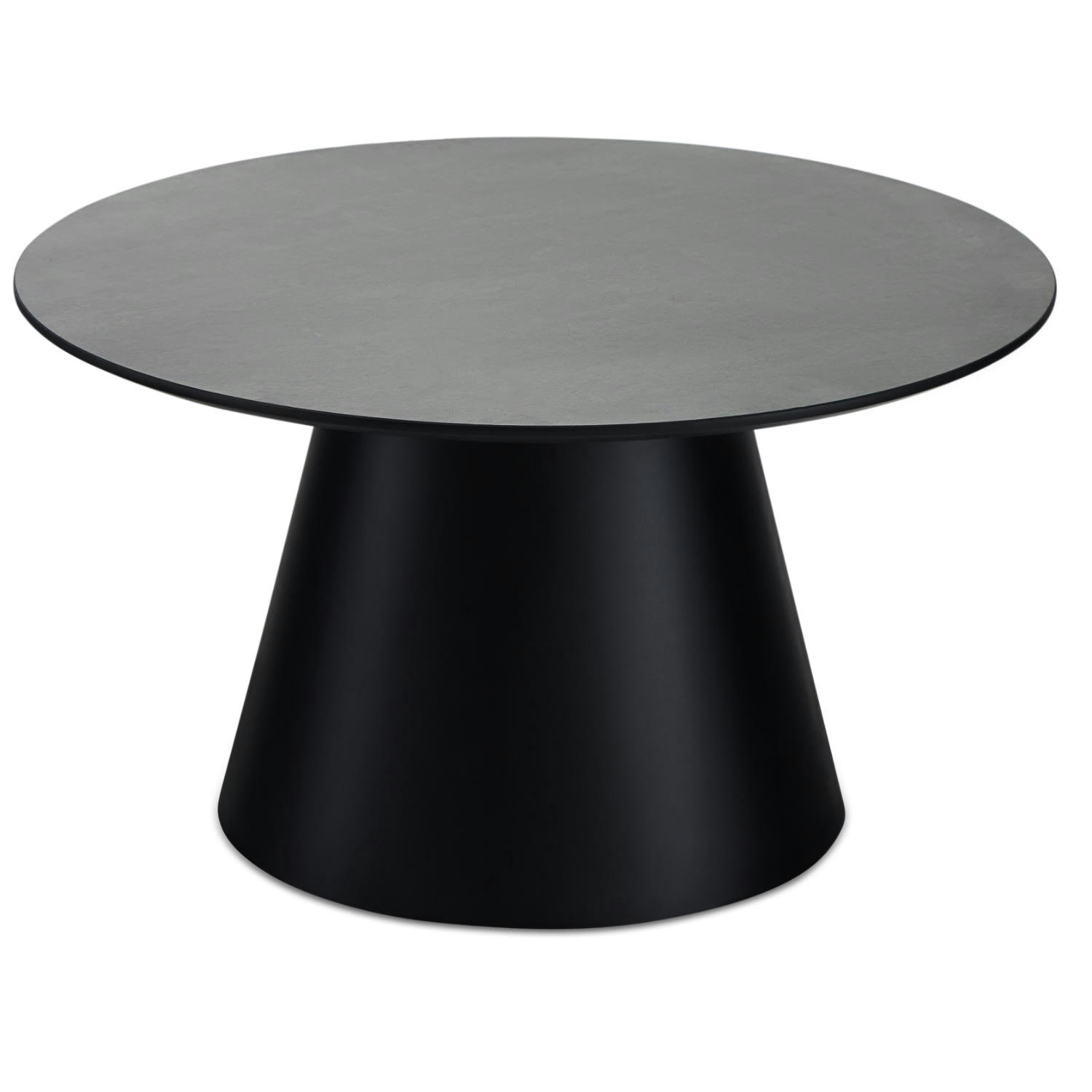 TANGO - Table basse ronde style scandinave gris