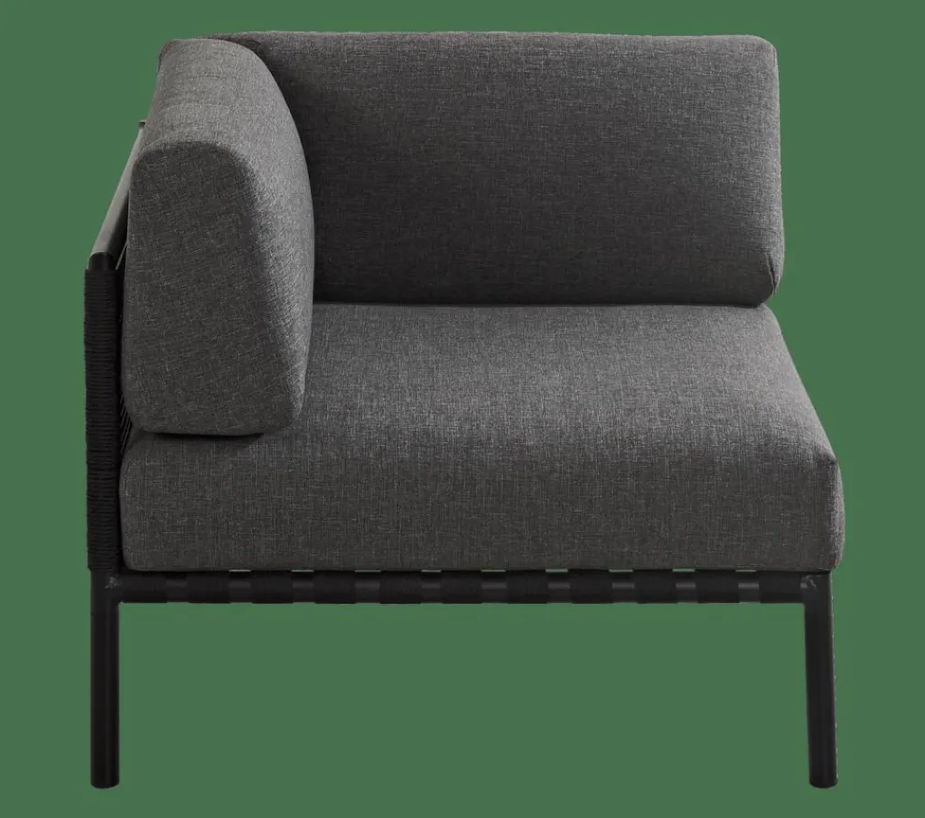 Salon De Jardin^CASA JUMBO Fauteuil De Coin Noir