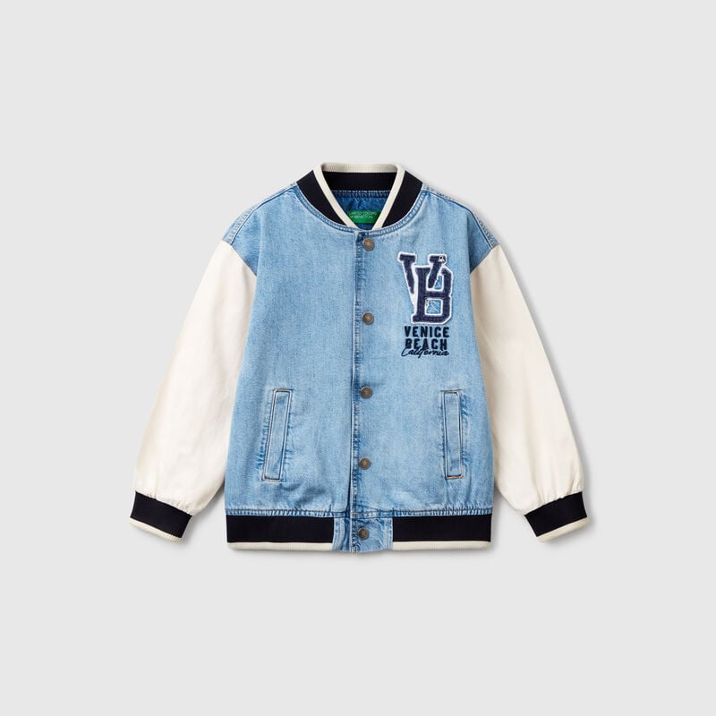 Denim bomber jacket
