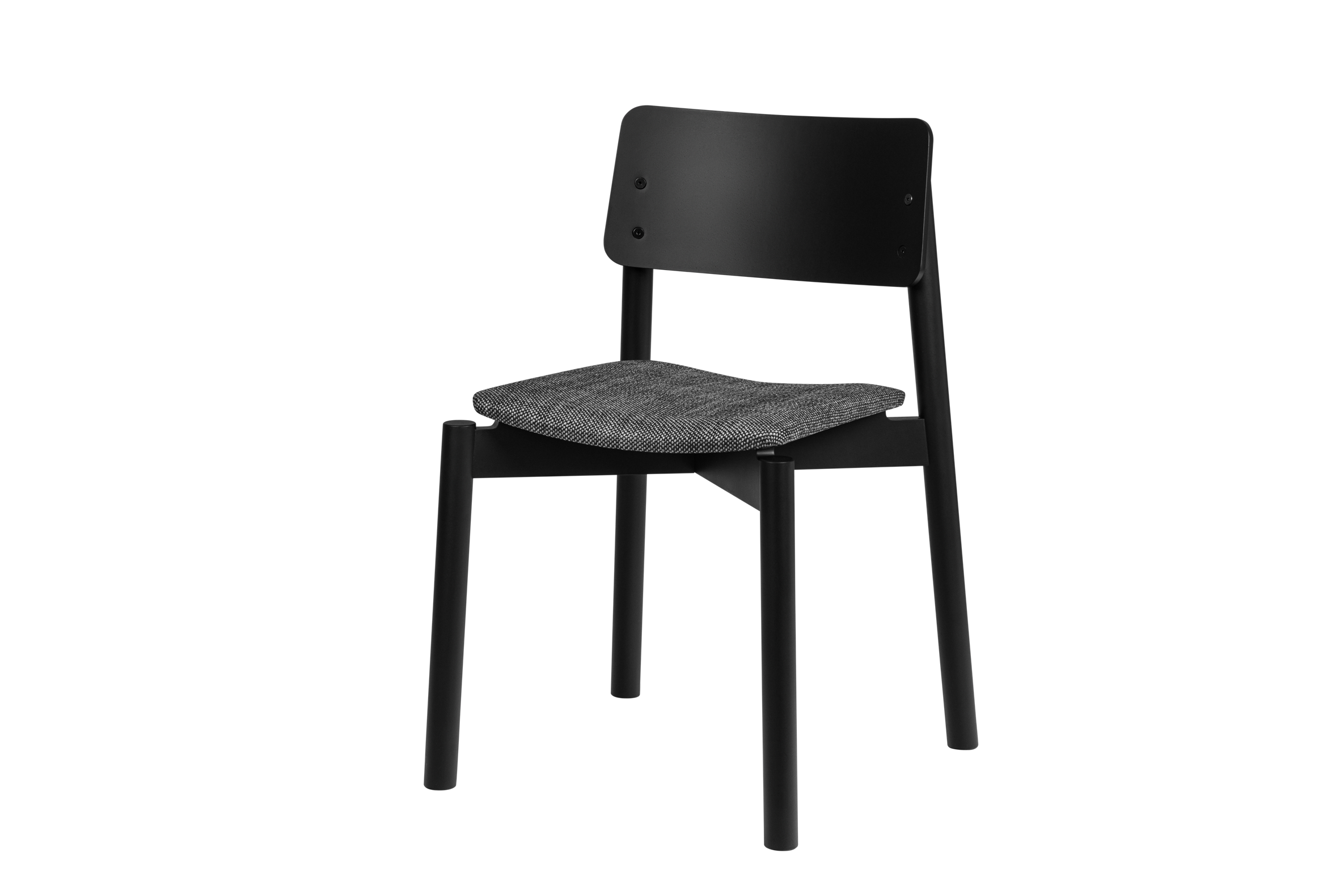 noo.ma WEM Gestoffeerde stoel - Vulcano Black