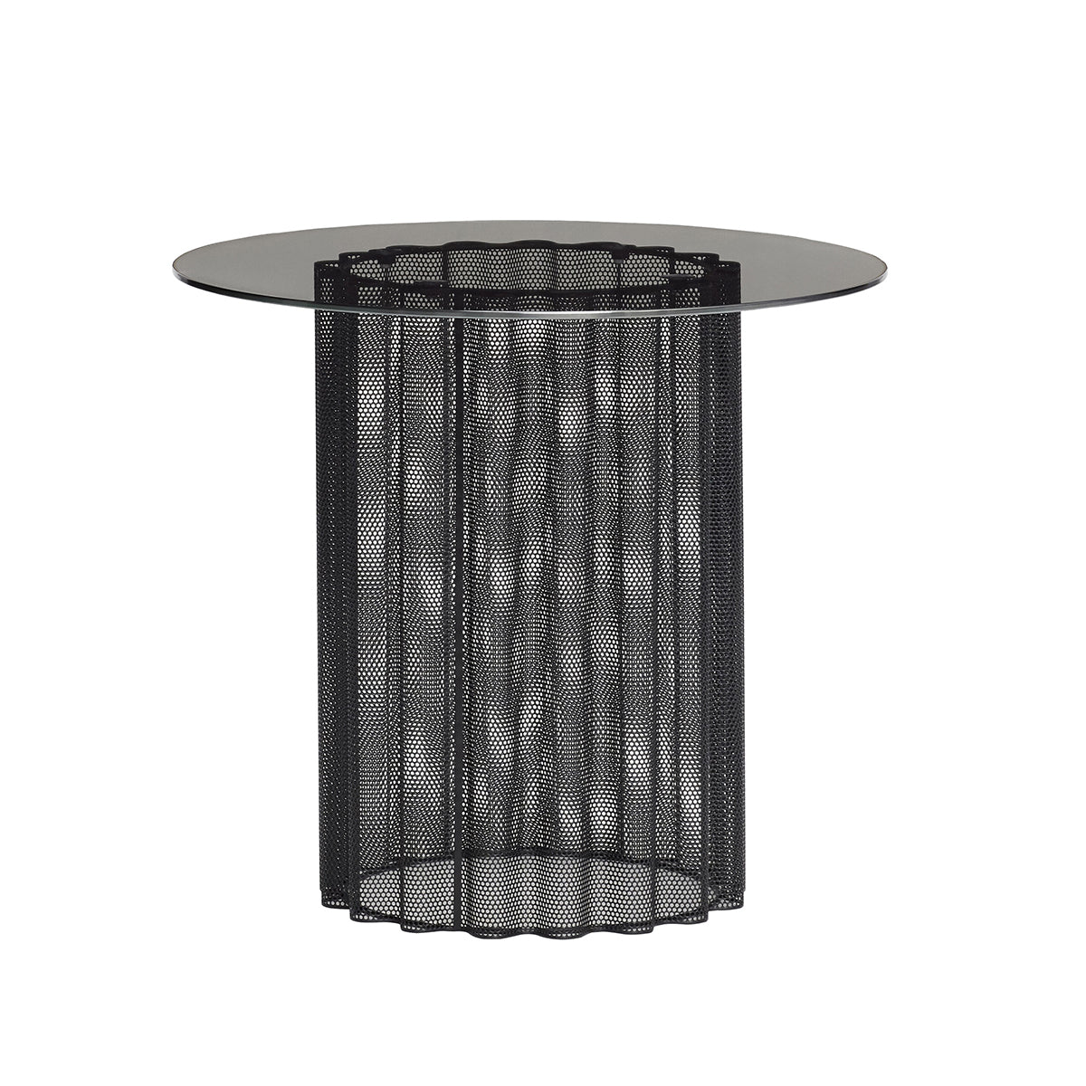Hübsch tafel Flow - glas/ijzer - ø45xh41cm