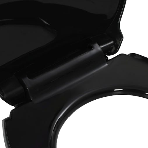 NNEVL Soft-close Toilet Seat with Quick-release Design Black