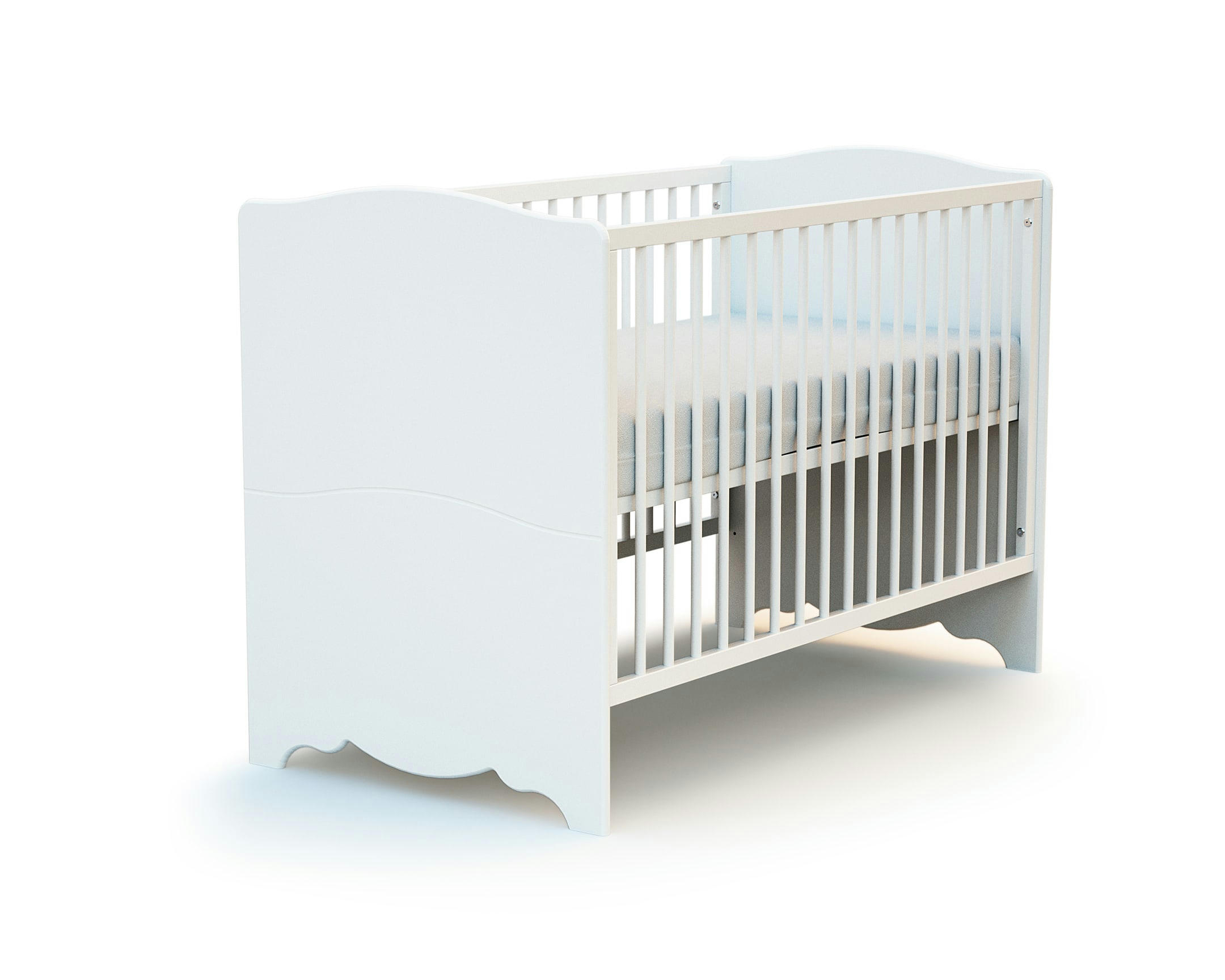 MARELLE - Lit bébé 60x120 blanc