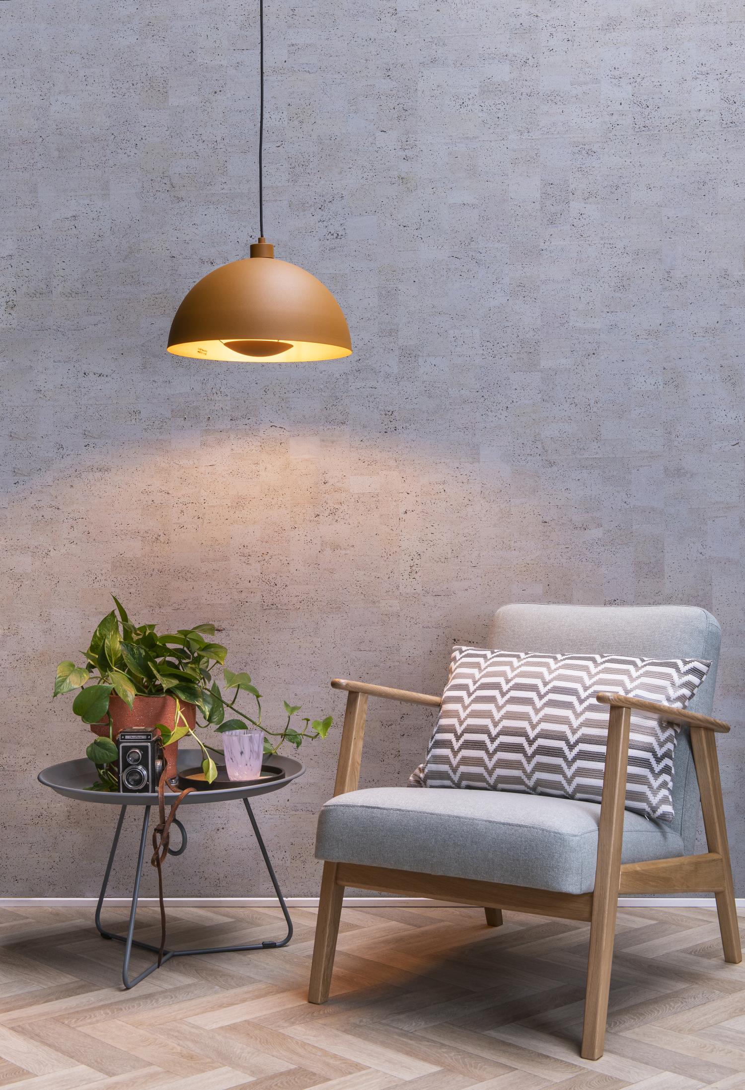Lucide hanglamp SIEMON - 1xE27 - Okergeel